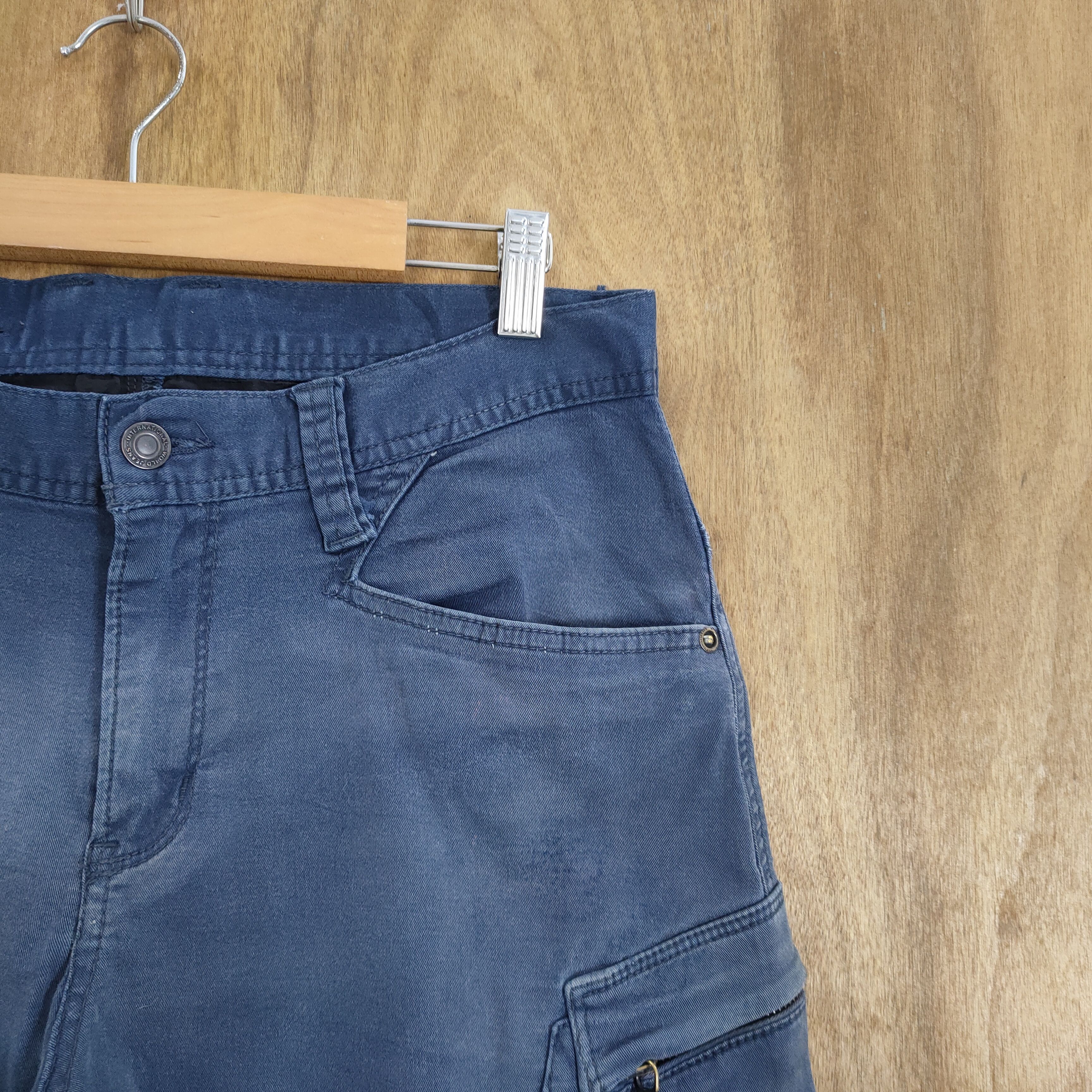 Japanese Brand VINTAGE EVENRIVER FADED WORK CARGO PANTS Size US 32 / EU 48 - 6 Thumbnail