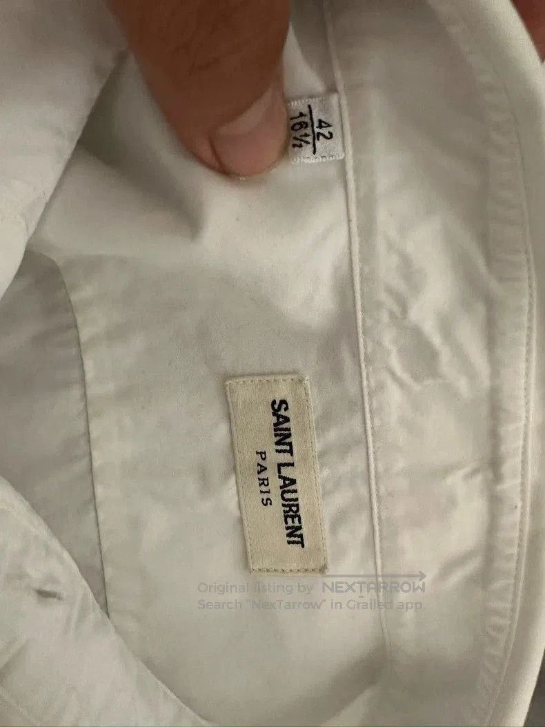 Other Saint Laurent 13FW Ruched Button-Up Shirt. Size US XL / EU 56 / 4 - 4 Thumbnail