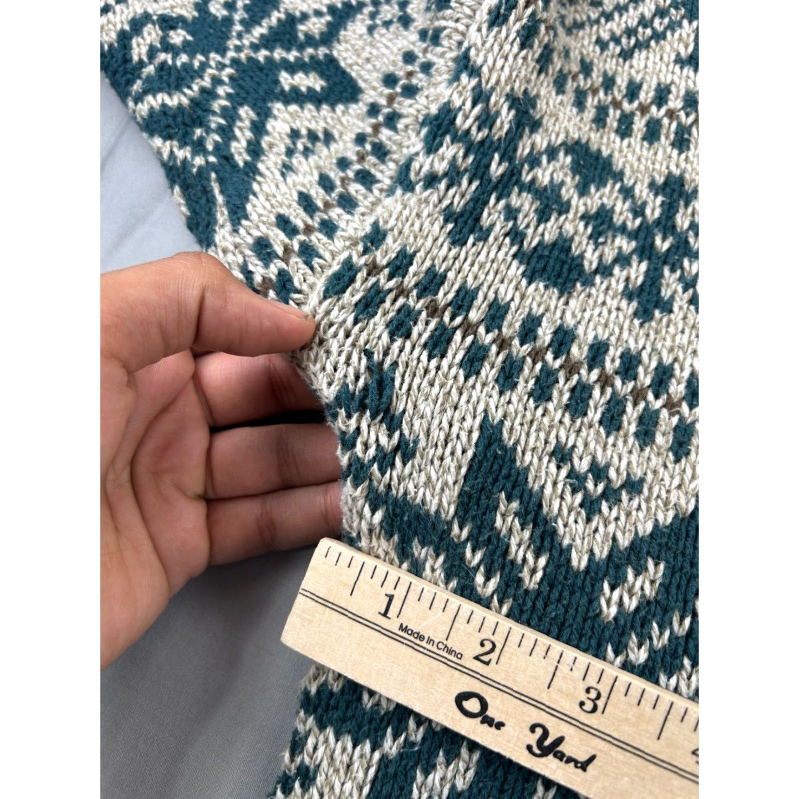 Eddie Bauer VINTAGE Eddie Bauer Mens XL Fair Isle Knit Sweater Gray USA Crew Neck Long Sleeve Pullover Winter Cotton Wool Size US XL / EU 56 / 4 - 7 Thumbnail