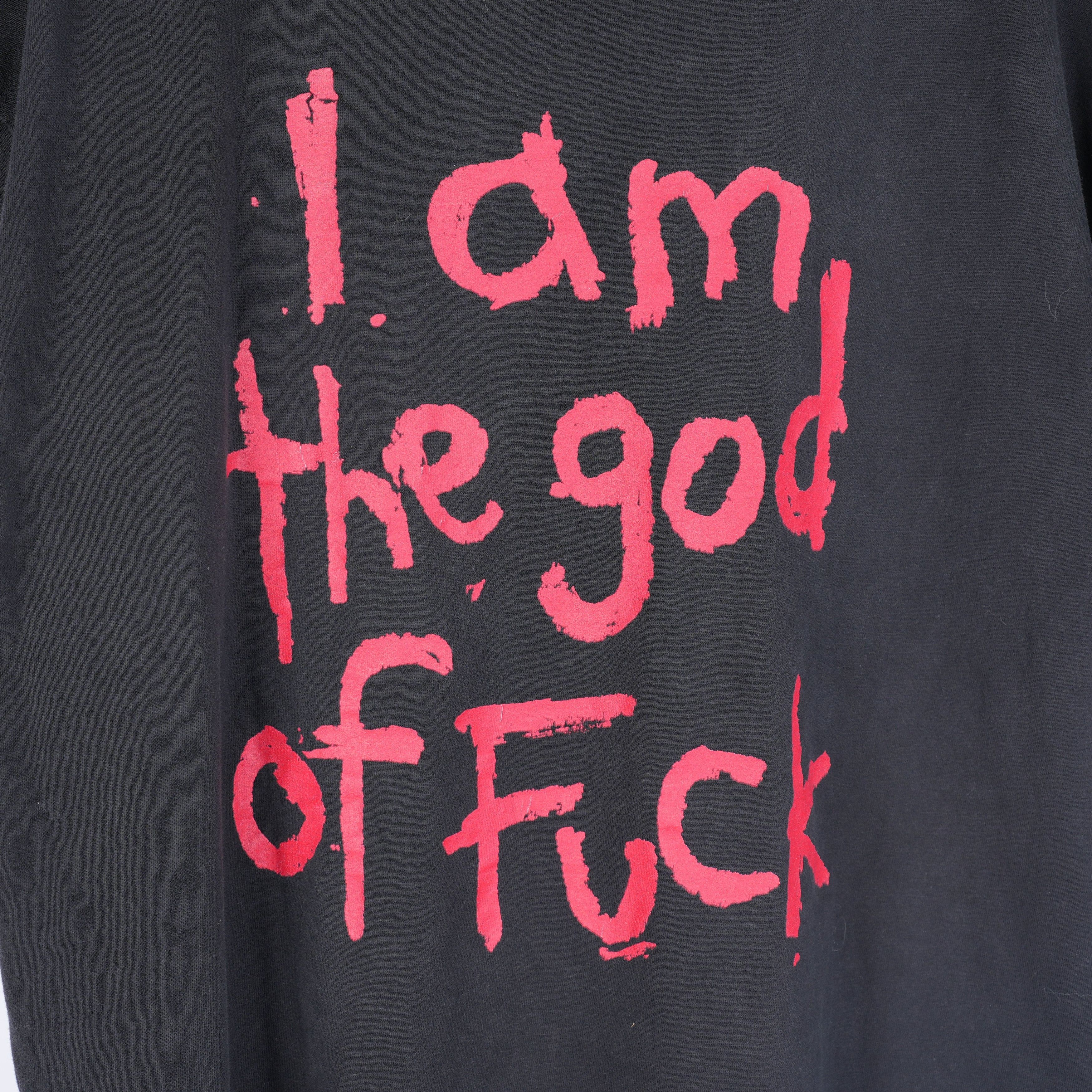 Vintage VINTAGE 1994 MARILYN MANSON ‘I AM THE GOD OF FUCK’ CUT OFF B Size US XL / EU 56 / 4 - 5 Thumbnail