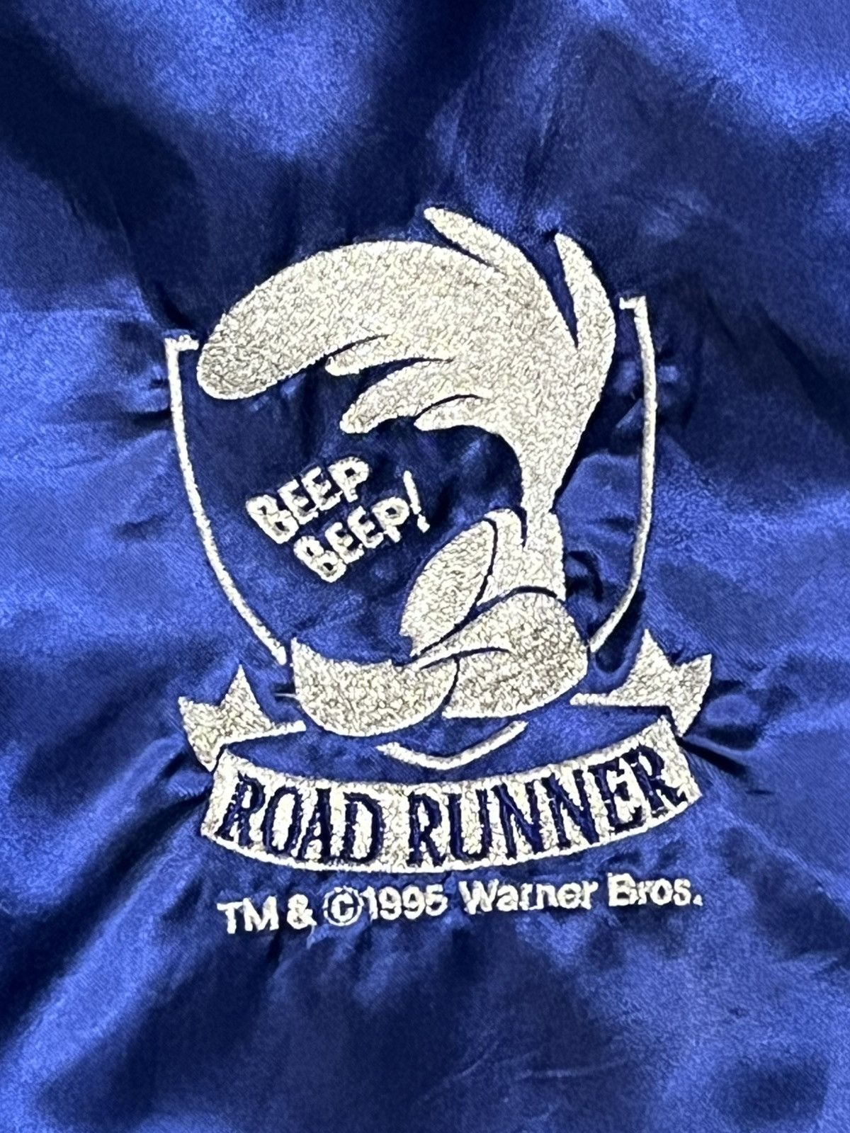 🔥Vintage 1995 ROADRUNNER Varsity Jacket TM & Warner Bros