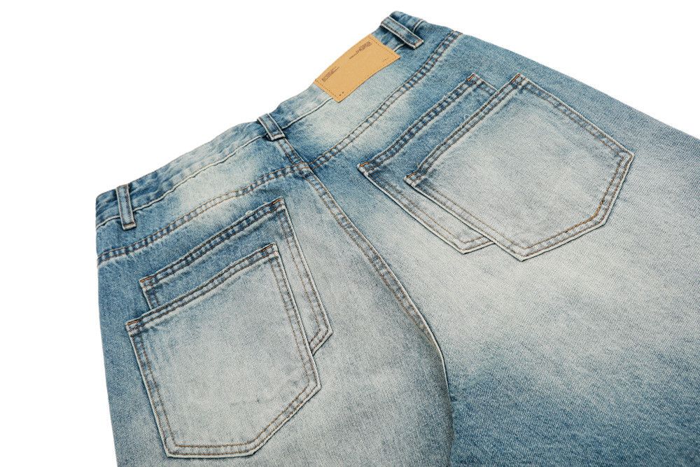 Jean Men's loose wide-leg straight washed gradient jeans Size US 32 / EU 48 - 5 Thumbnail