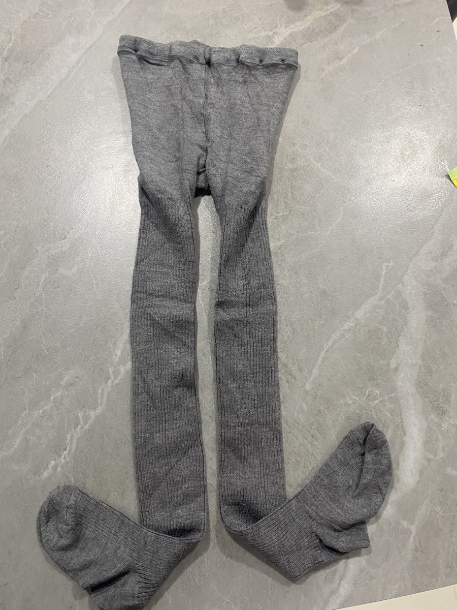 Celine RIBBED KNIT TIGHTS FOOTED LEGGINGS Size 22" - 11 Thumbnail