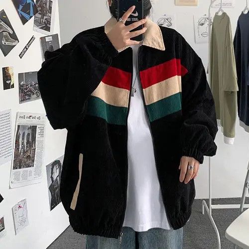 VIBE Stripe Work Jacket, Retro Vintage Style Size US M / EU 48-50 / 2 - 3 Thumbnail