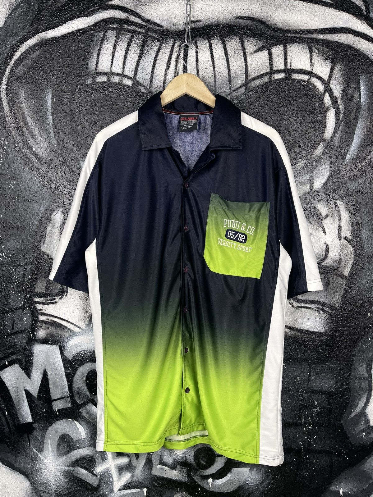 Fubu × Vintage Y2K Fubu Varsity Sport Crazy Shirt Men’s Size S Size US S / EU 44-46 / 1 - 3 Thumbnail