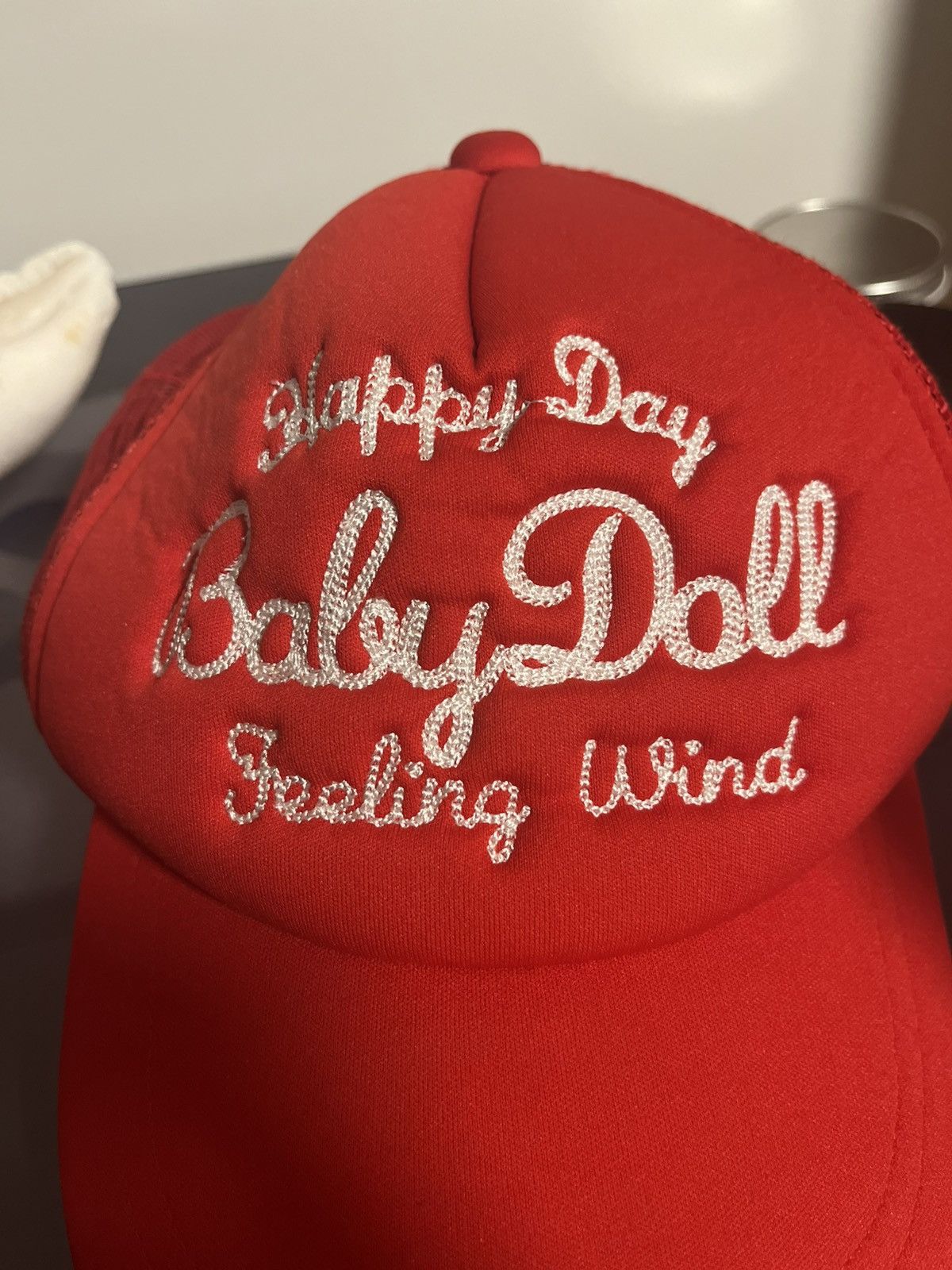 Vintage Vintage Stitched Lettering Trucker Cap Size ONE SIZE - 2 Thumbnail