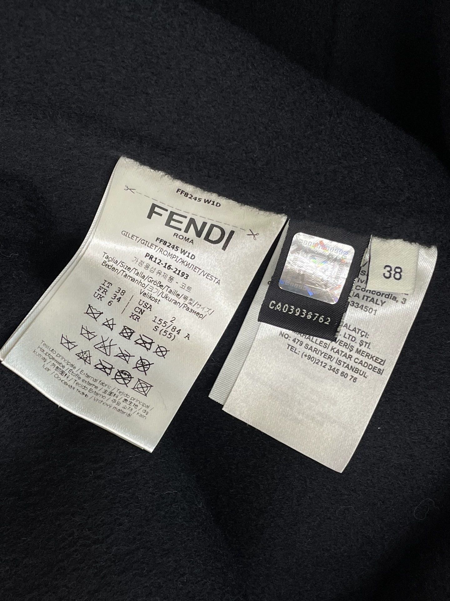Fendi Fendi Black Pocket Fox Fur Wool Vest Size XS / US 0-2 / IT 36-38 - 5 Thumbnail