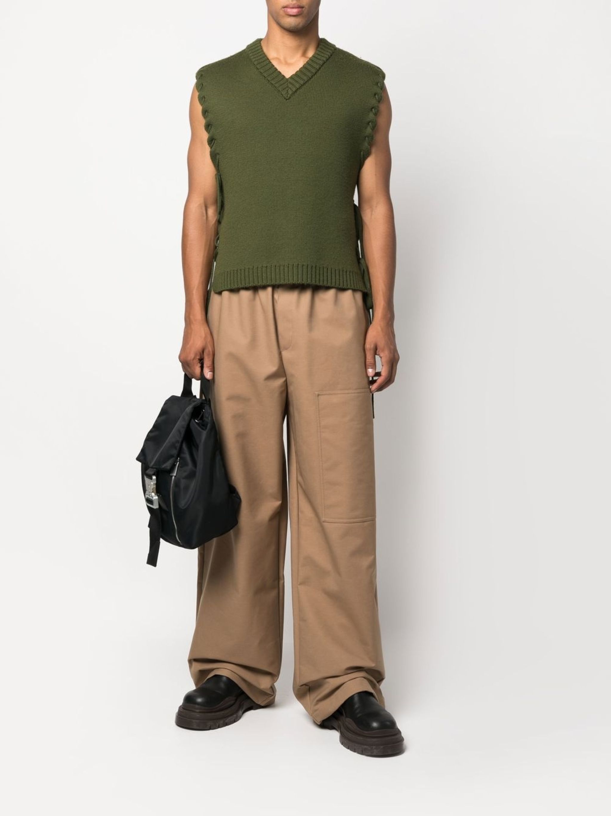 Off-White o1gr1nt1124 Ow Race Canv 3L Utility Pant in Camel Size US 32 / EU 48 - 2 Thumbnail
