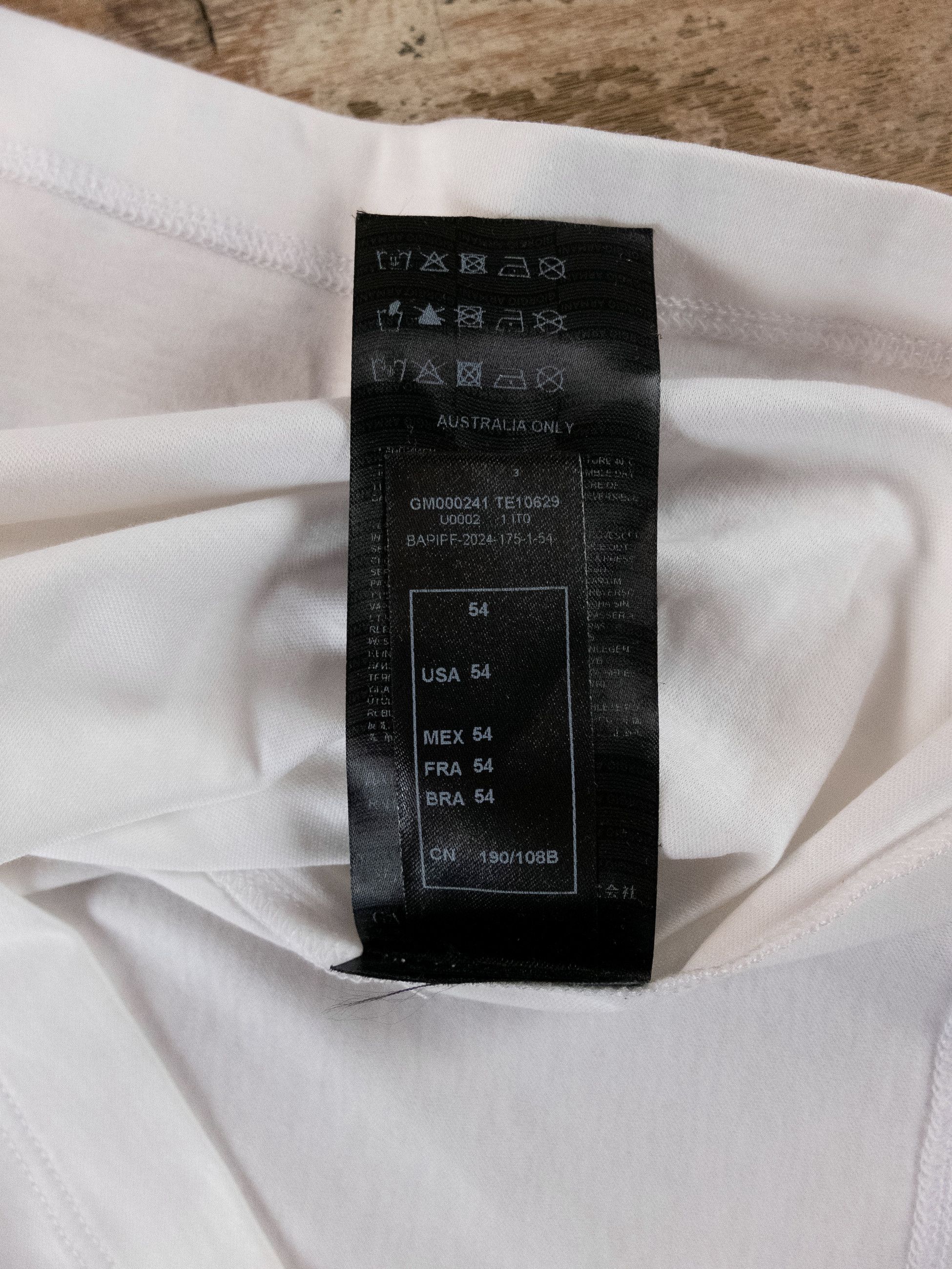 Giorgio Armani GIORGIO ARMANI mainline white chest logo polo shirt Size US XXL / EU 58 / 5 - 8 Thumbnail