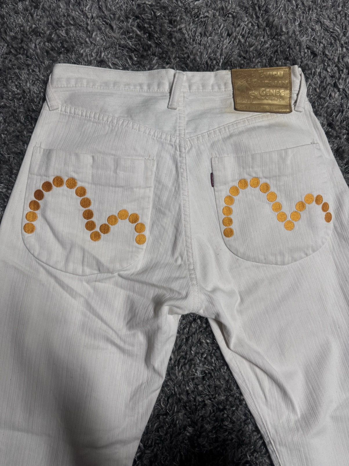 Evisu Vintage Evisu White Denim Jeans Size US 31 - 8 Thumbnail