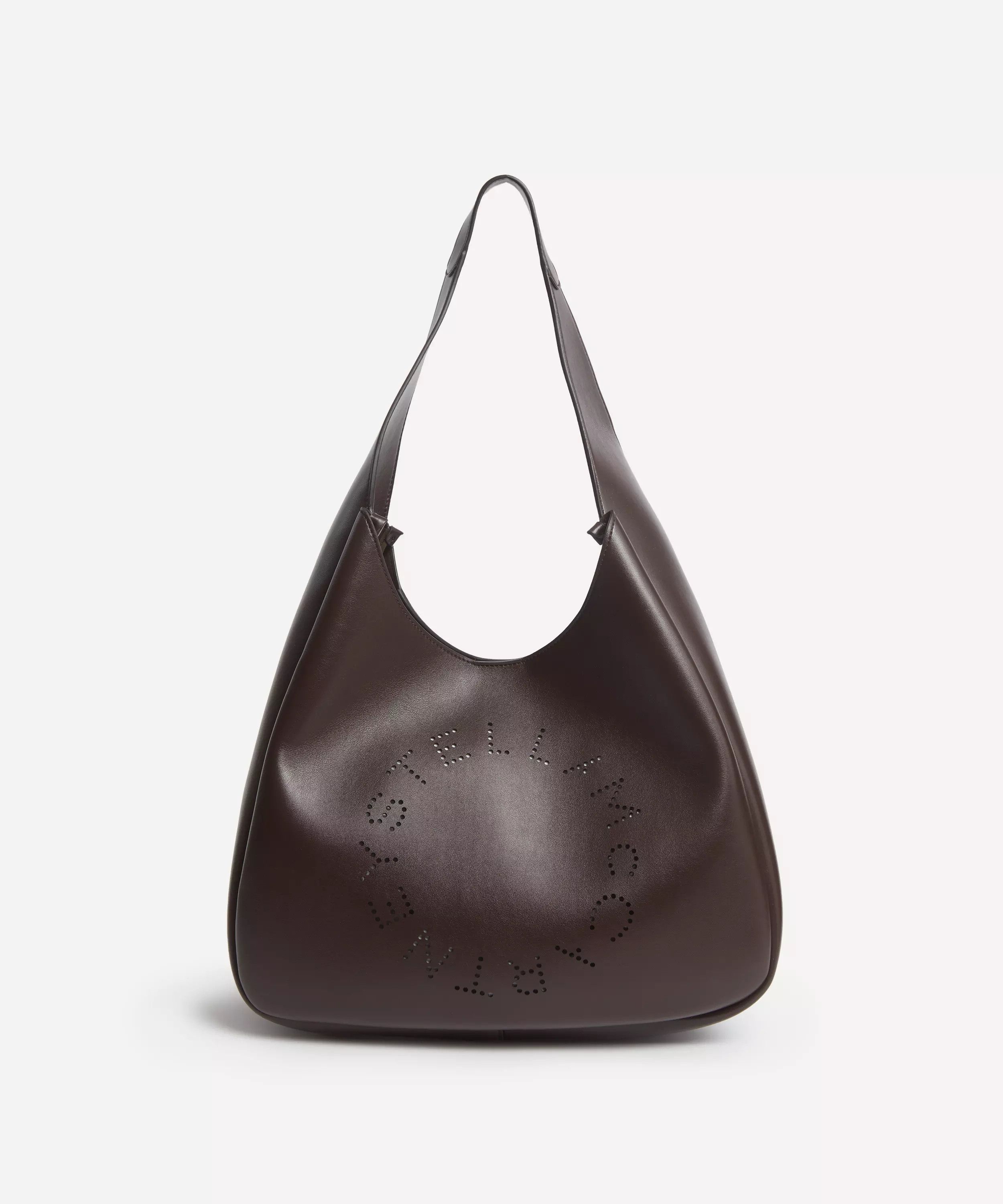 Stella McCartney o1s22i1n1024 Size: OS / Square Stella Logo Tote Bag in Brown Size ONE SIZE - 1 Thumbnail
