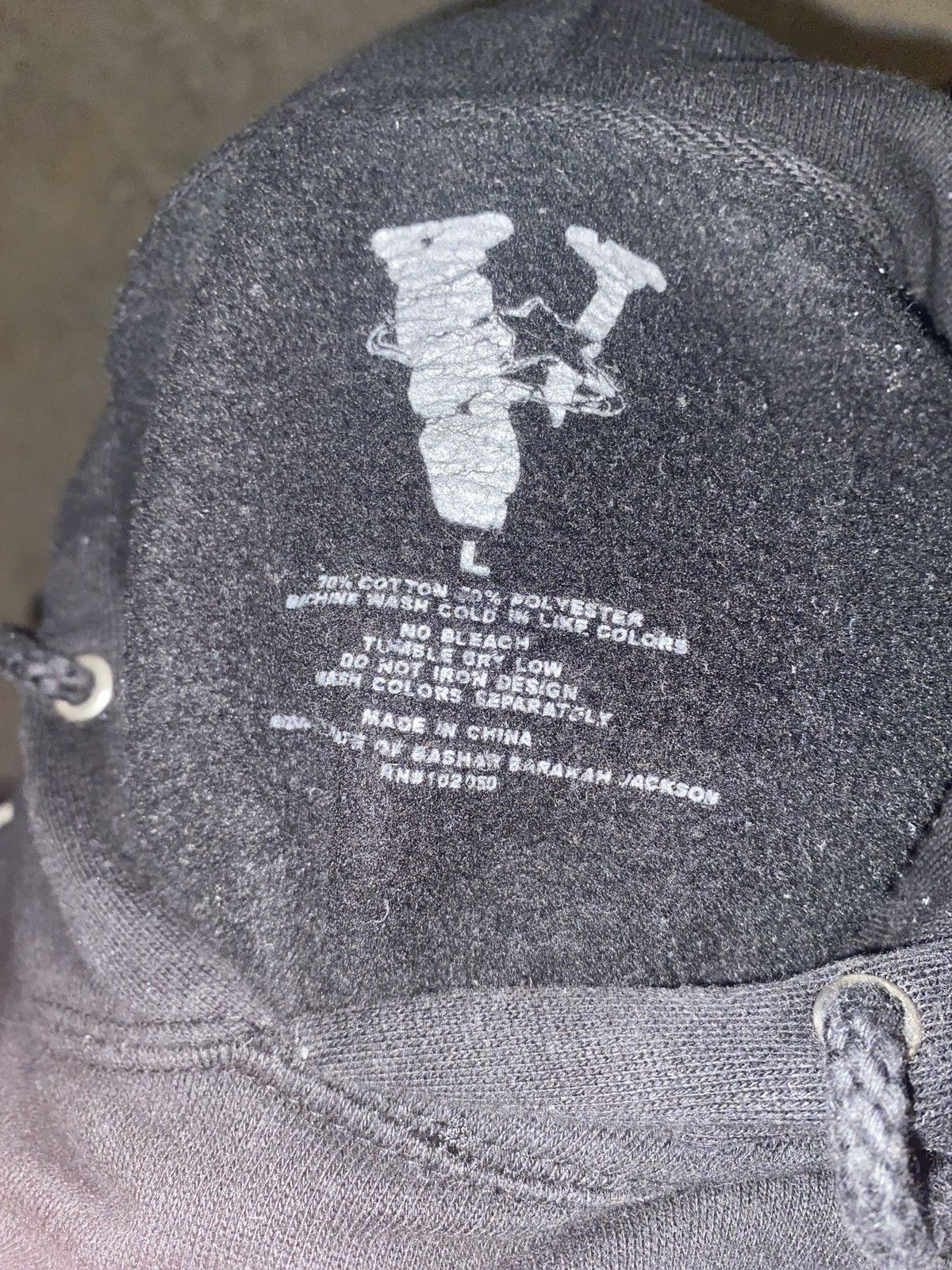 Vlone Pop smoke x Vlone King of New York Hoodie Black L *RARE* Size US L / EU 52-54 / 3 - 3 Thumbnail