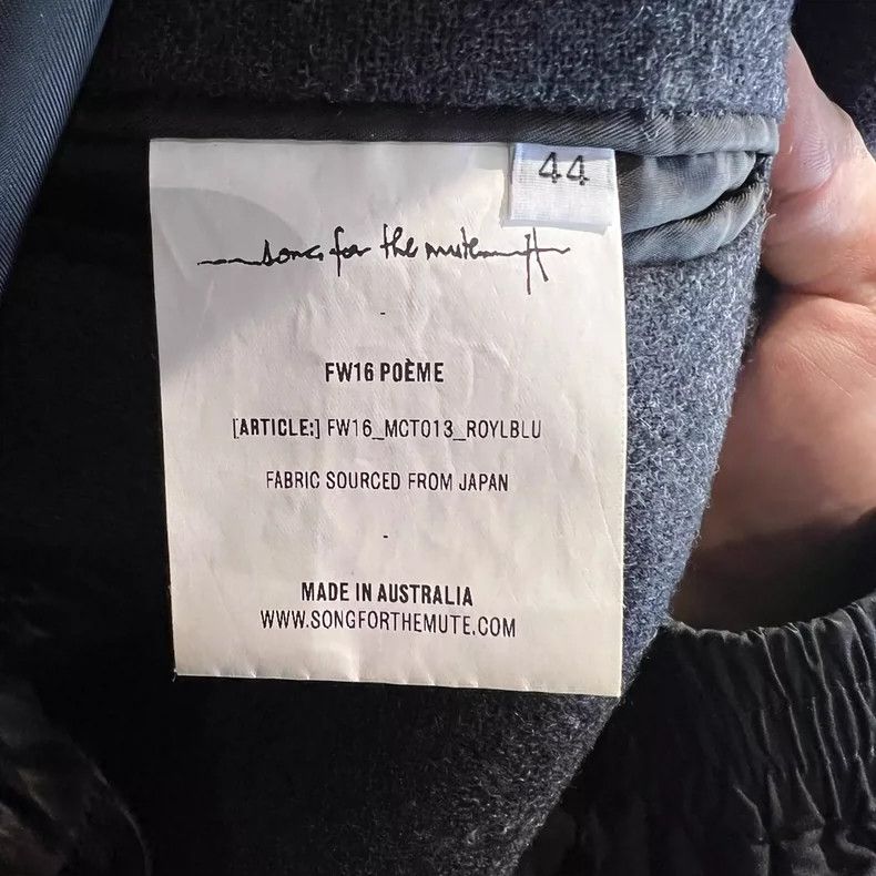 Song For The Mute Song For The Mute patched wool coat Size M / US 6-8 / IT 42-44 - 4 Thumbnail
