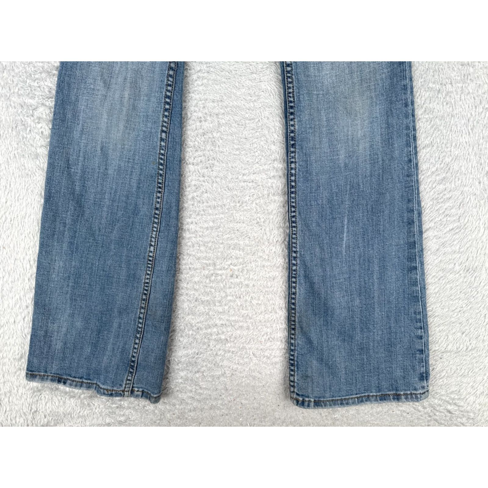 Vintage Refuge Jeans Juniors 9 L Blue Denim Flared Low Rise 28x32 Women's Size 30" / US 8 / IT 44 - 2 Thumbnail