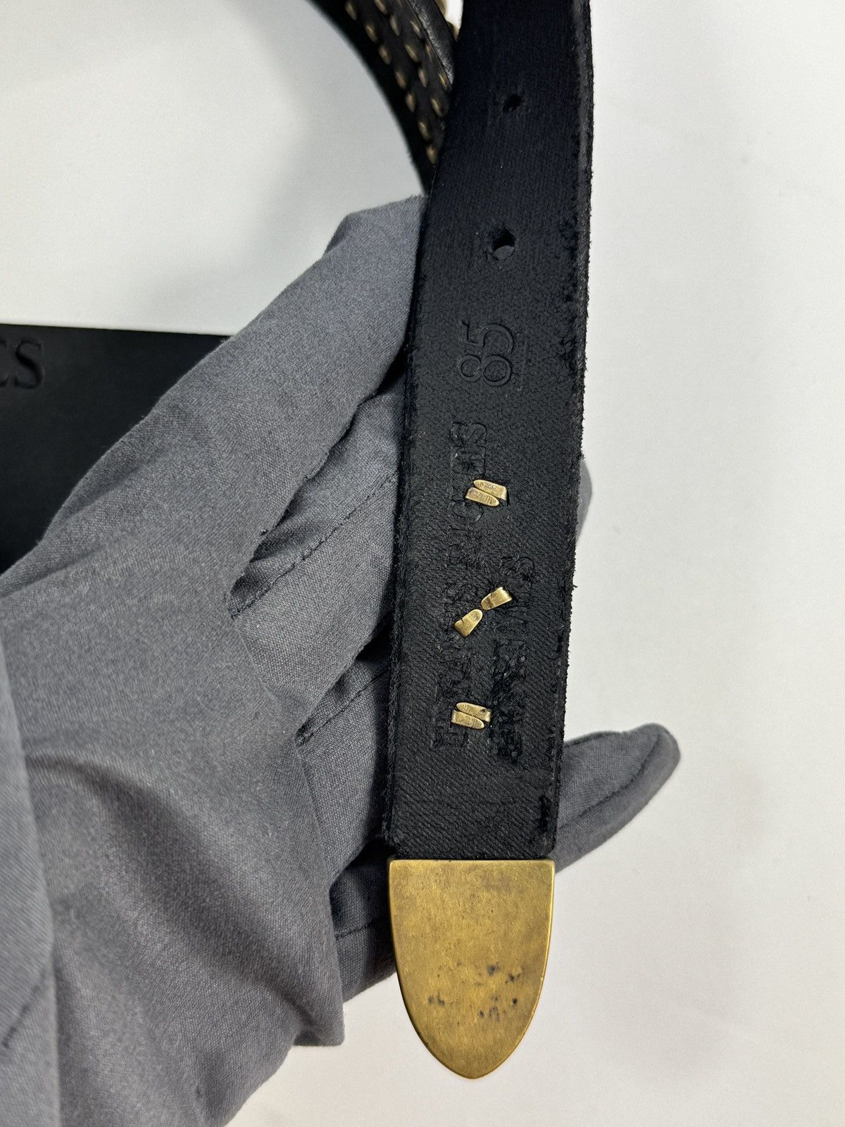 Enfants Riches Deprimes ANTIQUE BRASS TEXAS SERENADE BELT 85 Size 32 - 7 Thumbnail