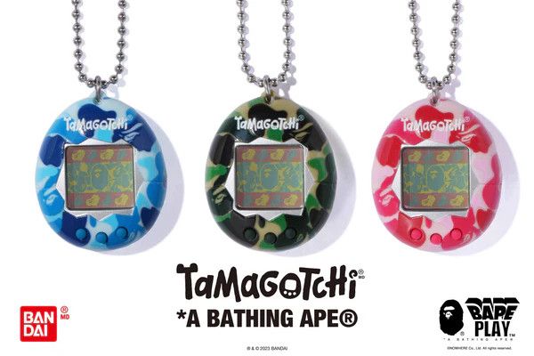 Bape A BATHING APE x Tamagotchi Blue ABC Camo | Grailed