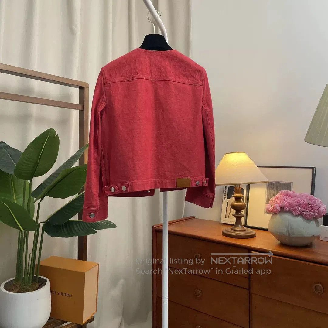 Hermes HERMES SS22 Red Denim Jacket Women. Size US S / EU 44-46 / 1 - 2 Thumbnail