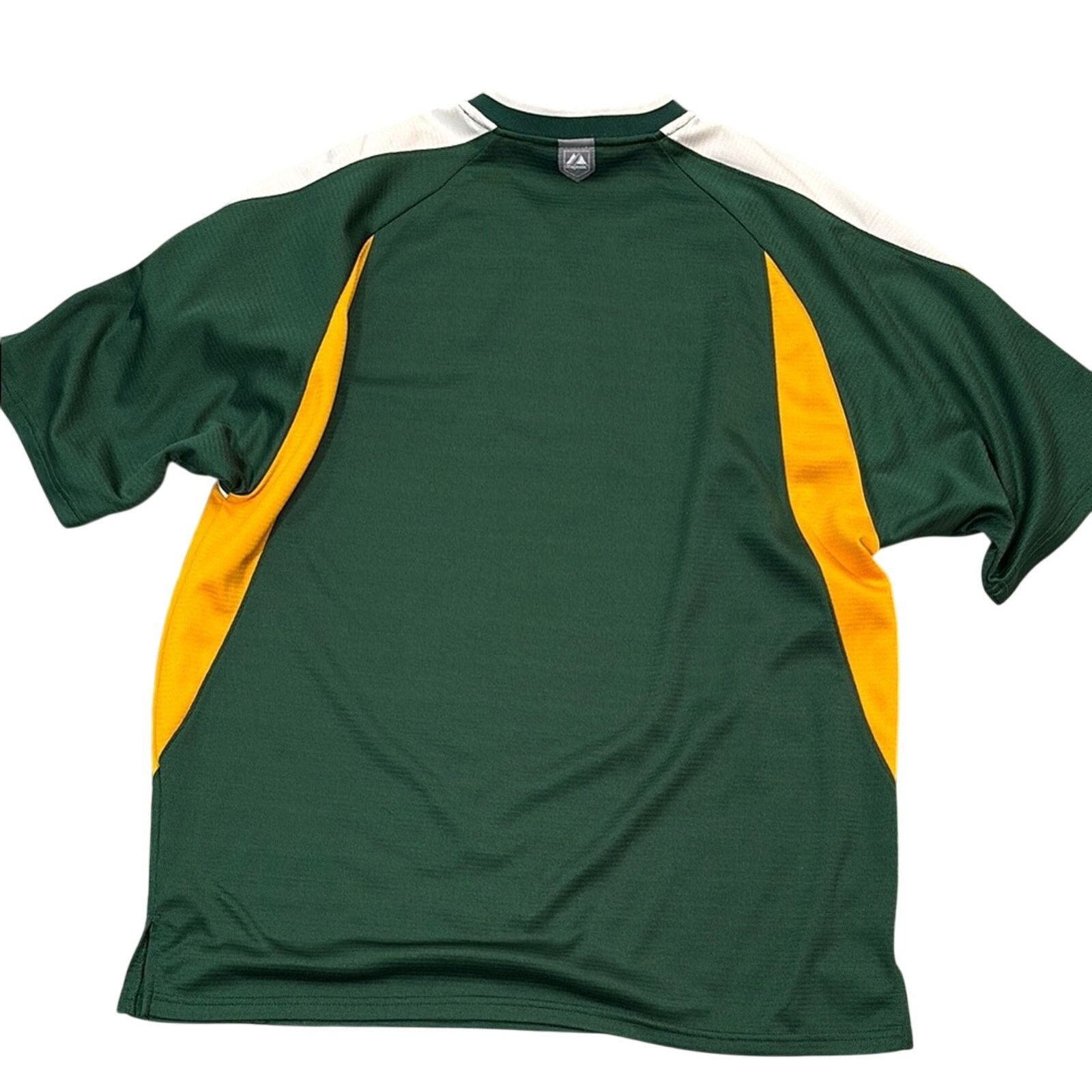 Majestic Medium Vintage Oakland A's Athletics Jersey Green/Yellow Size US M / EU 48-50 / 2 - 6 Thumbnail