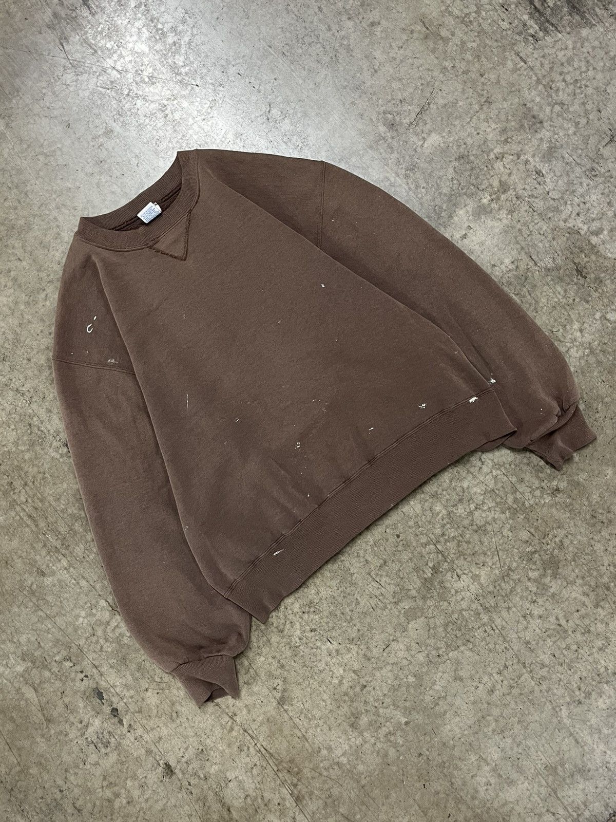 Russell Athletic Russell athletic boxy fit thrashed earth tone blank faded Size US L / EU 52-54 / 3 - 3 Thumbnail