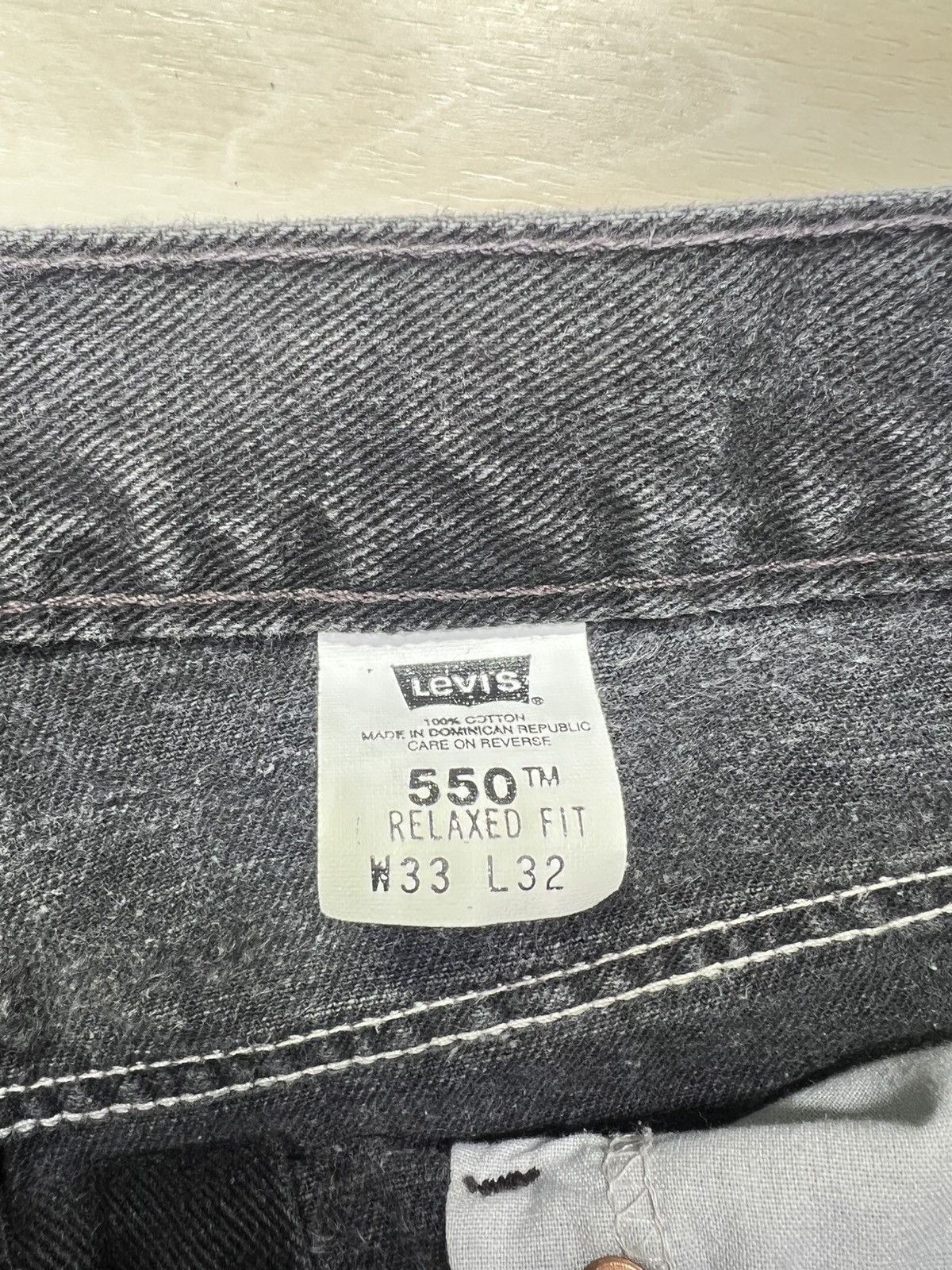 Levi's × Levi's Vintage Clothing Levis 550 Relaxed Fit Mens Size 33x32 Black Denim Jeans 2001 Size US 33 - 5 Thumbnail