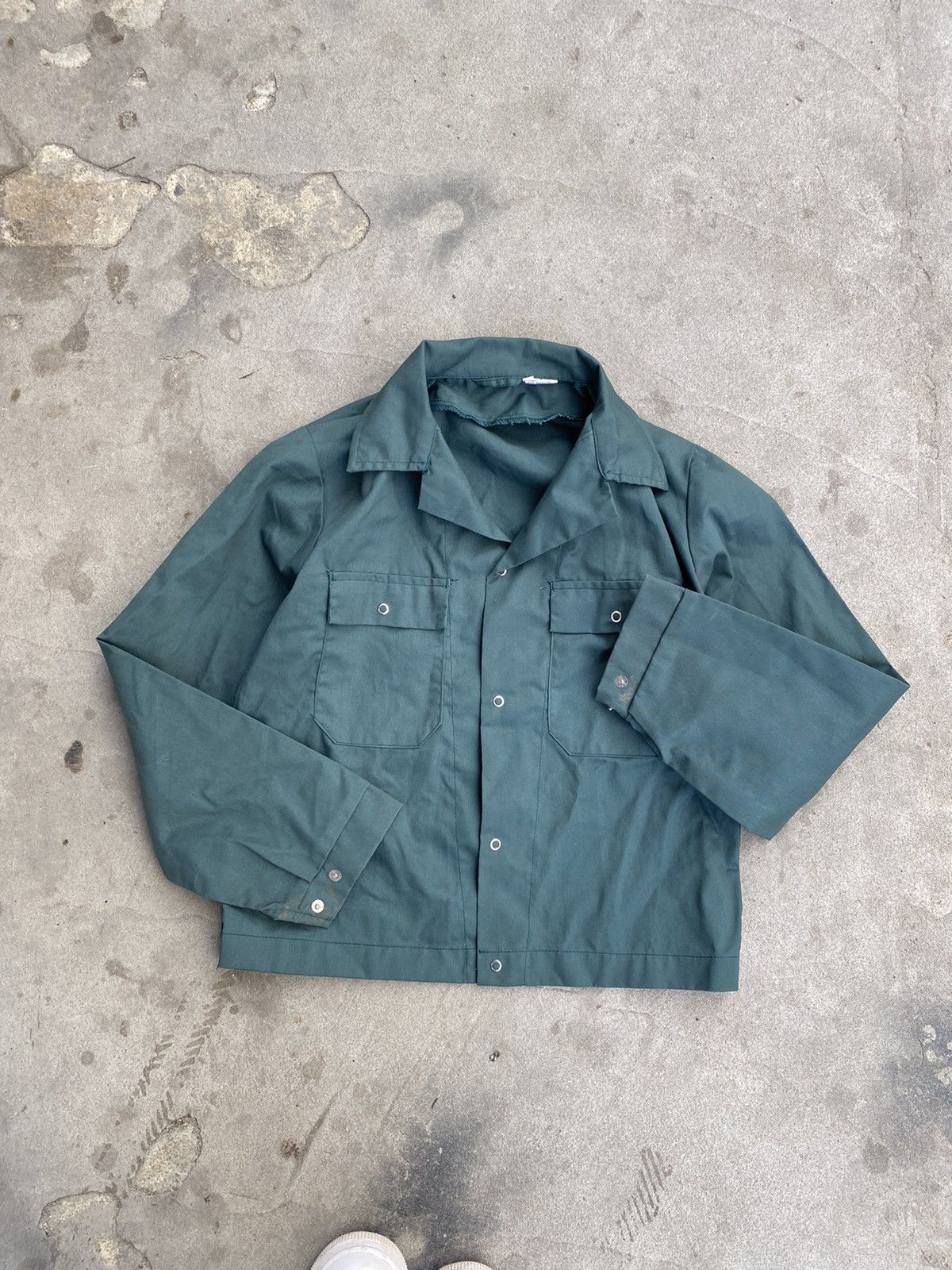 Le Laboureur Vintage 70s French Sanfor Chore Work Jacket Button Up Size US M / EU 48-50 / 2 - 8 Thumbnail