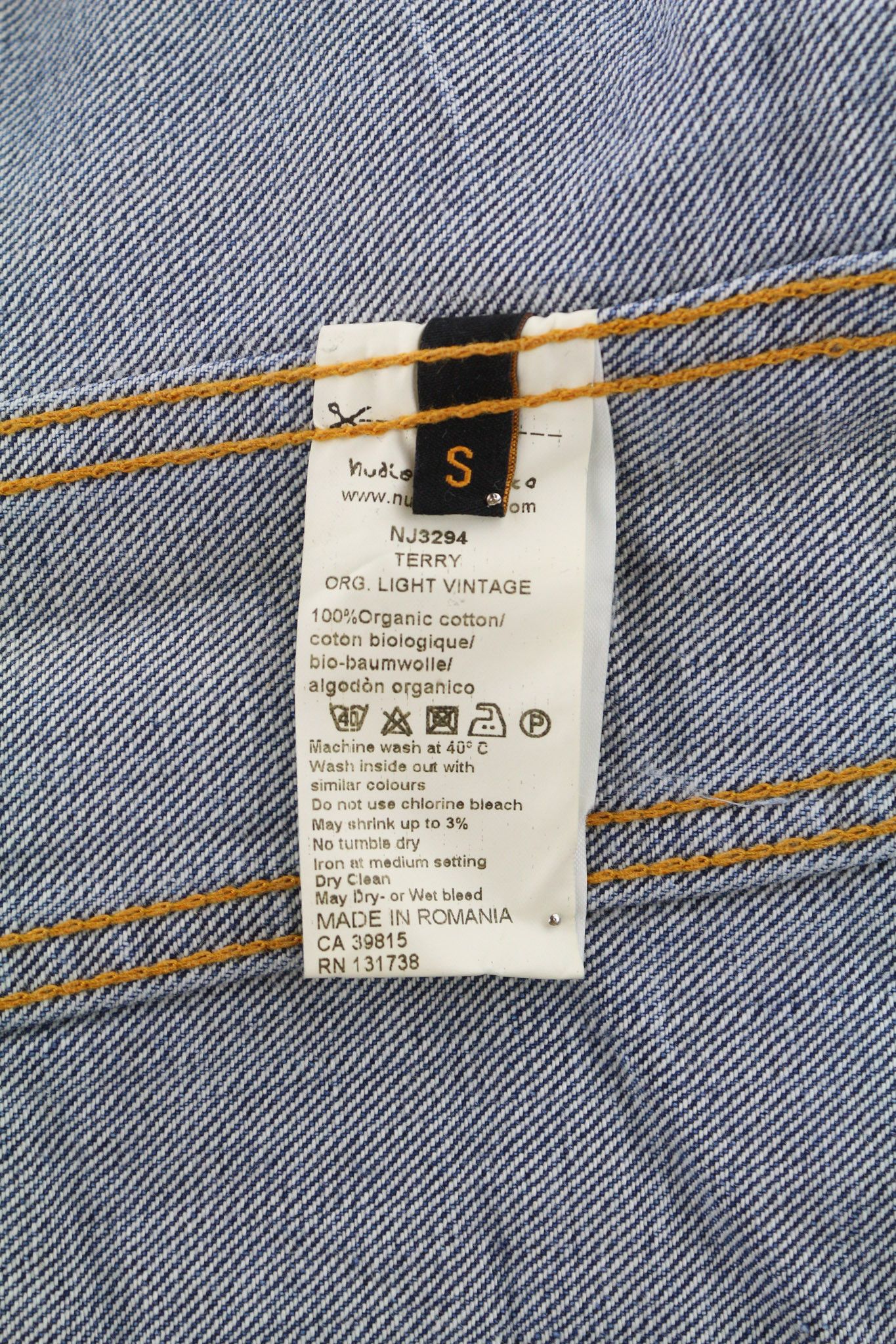 Nudie Jeans TERRY S Light Vintage Washed Blue Jacket 81605 Size US S / EU 44-46 / 1 - 7 Thumbnail