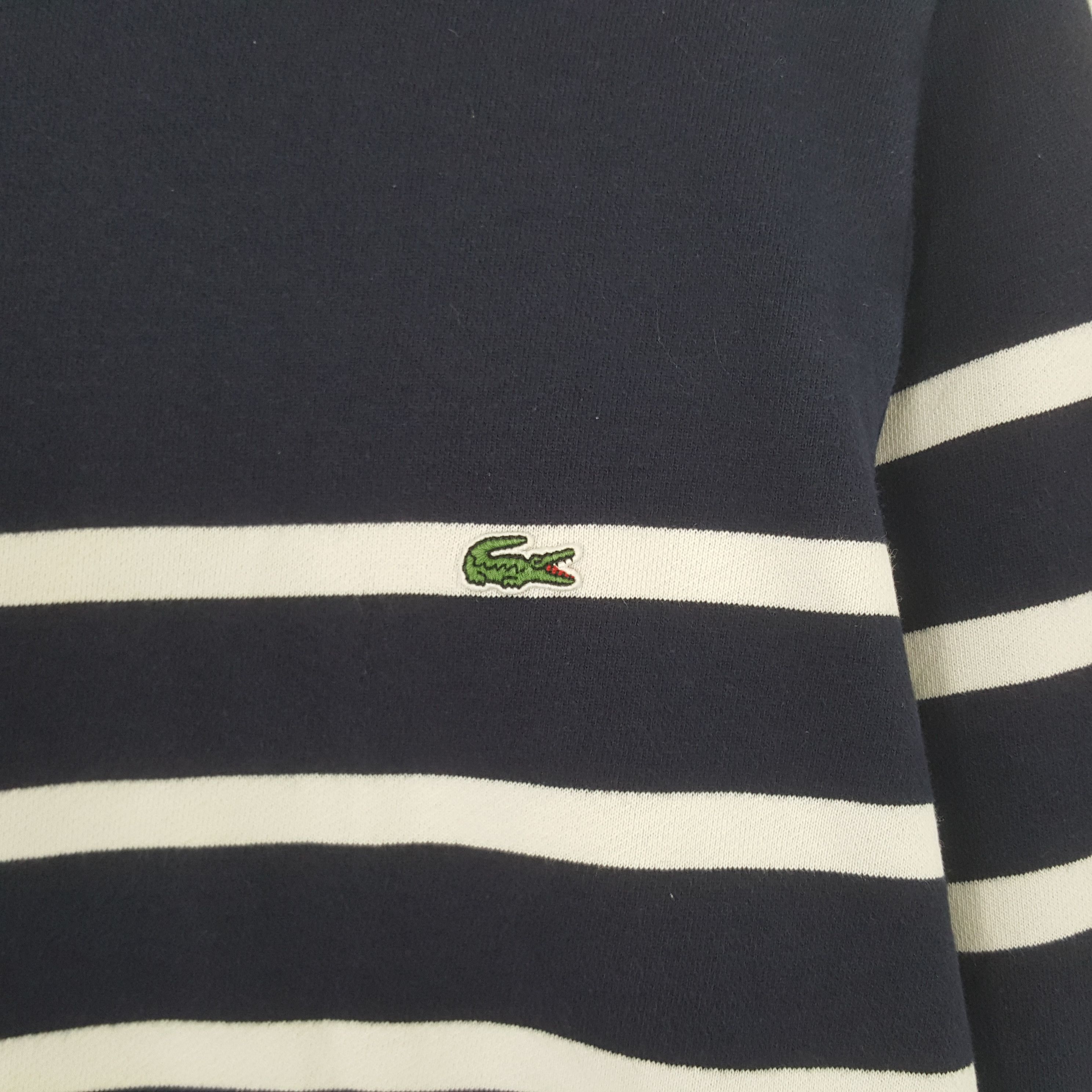 Lacoste × Vintage Vintage Lacoste Striped Sweatshirt Size US S / EU 44-46 / 1 - 2 Thumbnail