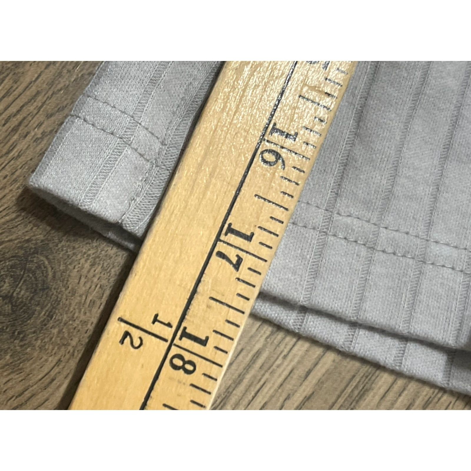 George George Shirt Mens Size Medium Gray Striped Short Sleeve T-Shirt Casual Modern 90s - Womens? Size M / US 6-8 / IT 42-44 - 4 Thumbnail