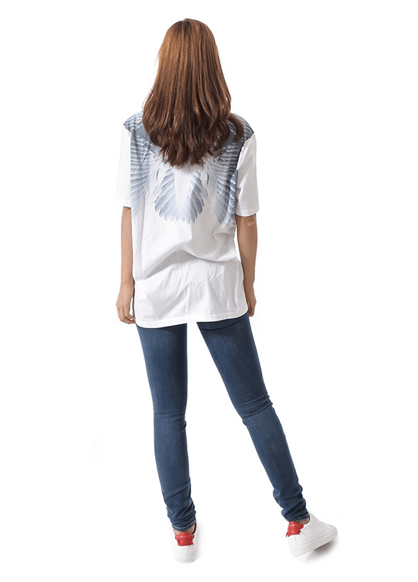 Givenchy White Wings Print Oversized T-Shirt Size M / US 6-8 / IT 42-44 - 4 Thumbnail
