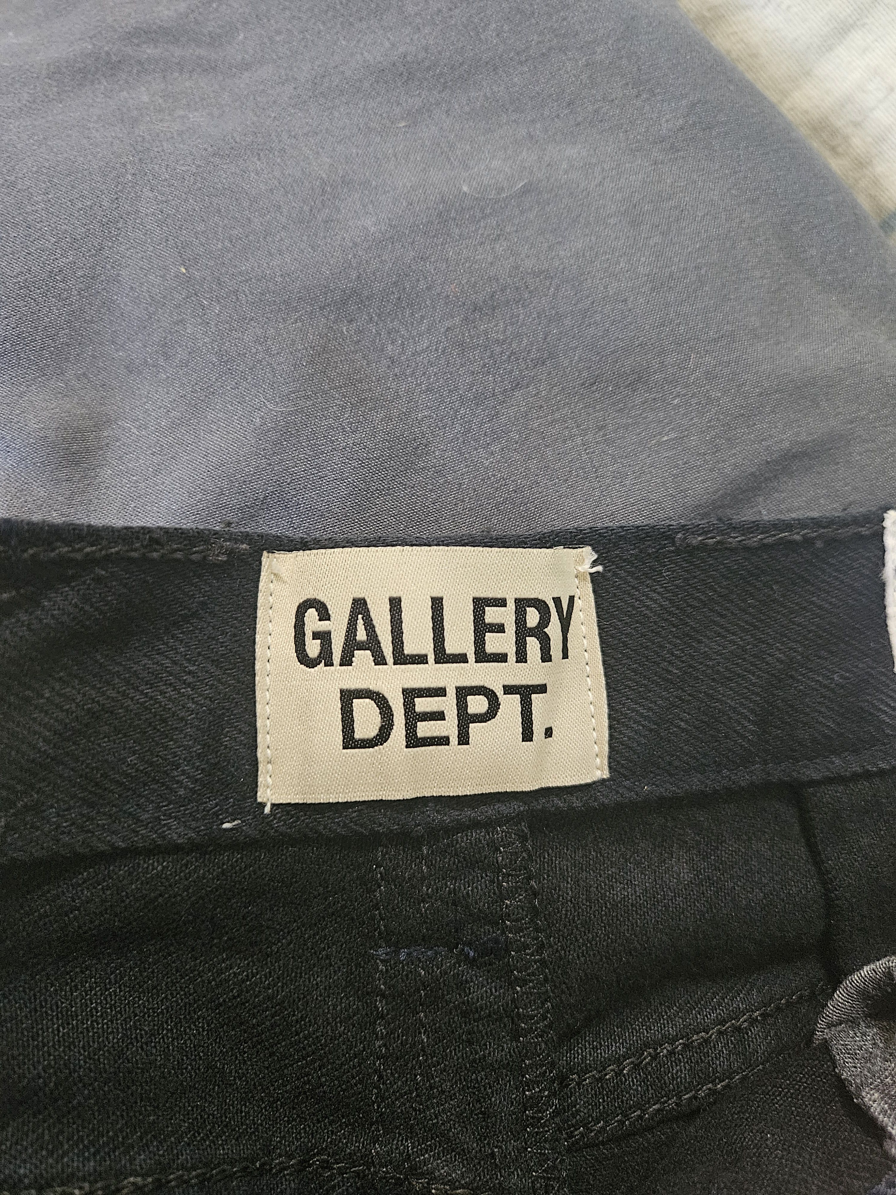 Gallery Dept. Gold Zipper Side Zip Black Denim Jeans Size US 30 / EU 46 - 7 Thumbnail