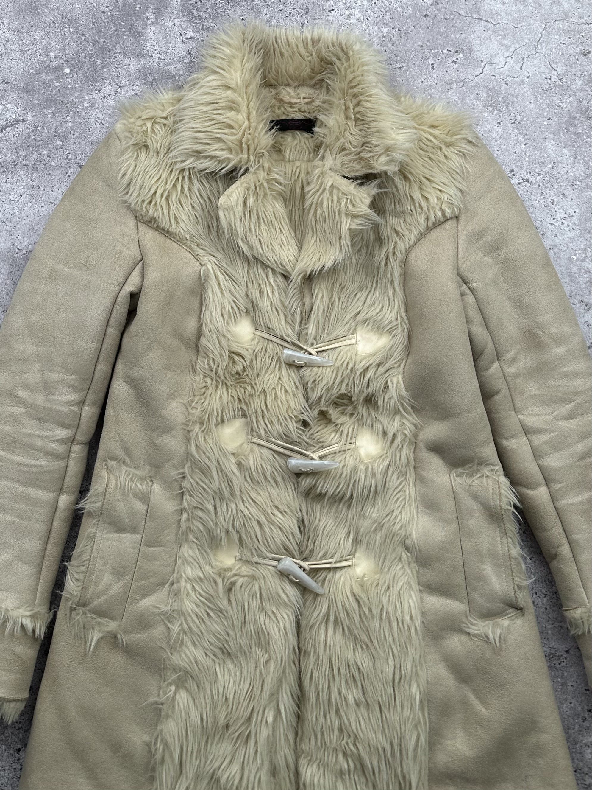 Japanese Brand Vintage Faux Fur/Faux Sheepskin Coat C23(V96) Size M / US 6-8 / IT 42-44 - 2 Thumbnail