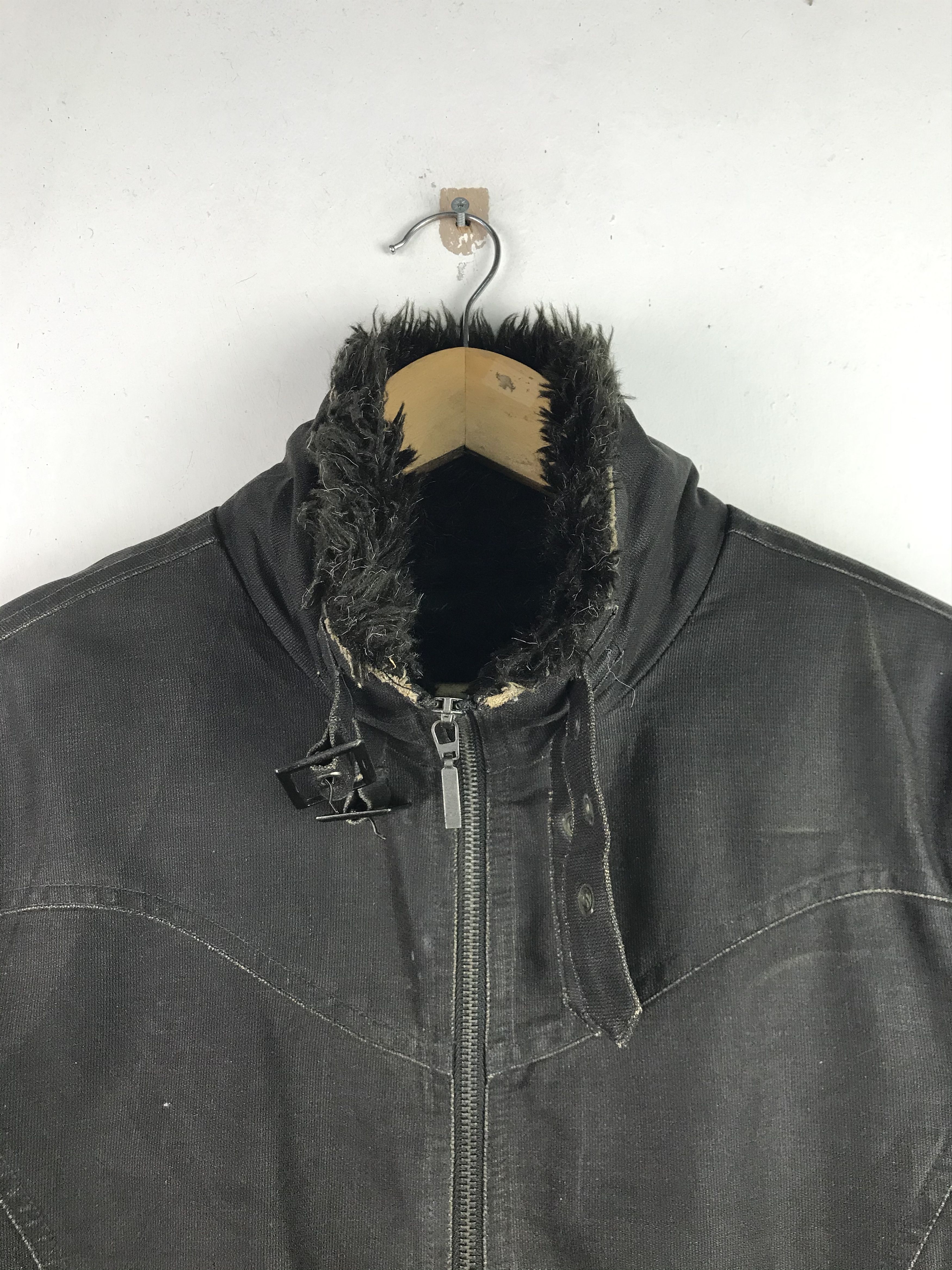 If Six Was Nine × Japanese Brand × Vintage Vintage Avant Garde Punk Rock Design Mohair Jacket Size US L / EU 52-54 / 3 - 3 Thumbnail