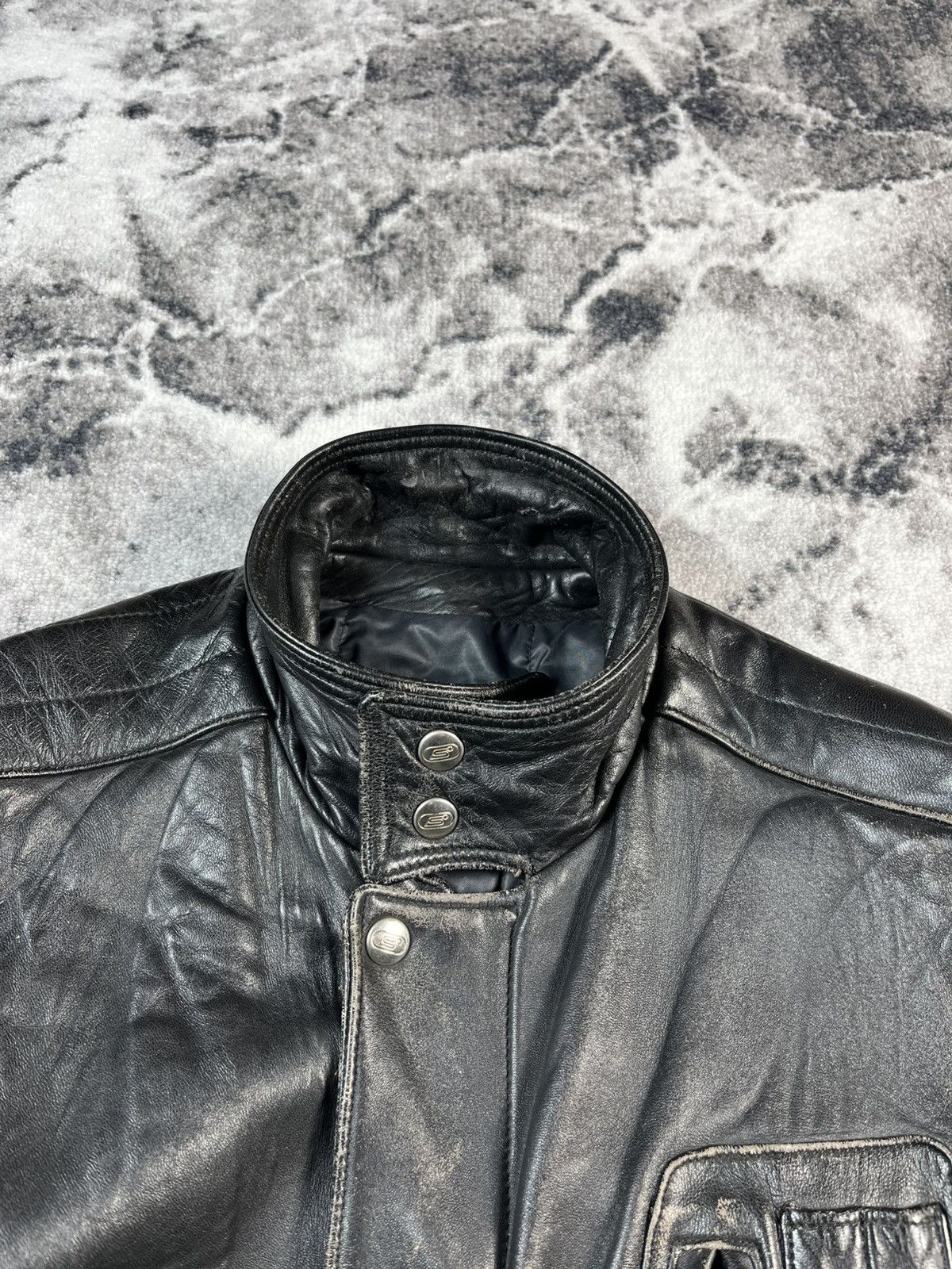 Other Vintage Segura Leather Bomber Jacket France 90s Black Size US M / EU 48-50 / 2 - 12 Thumbnail
