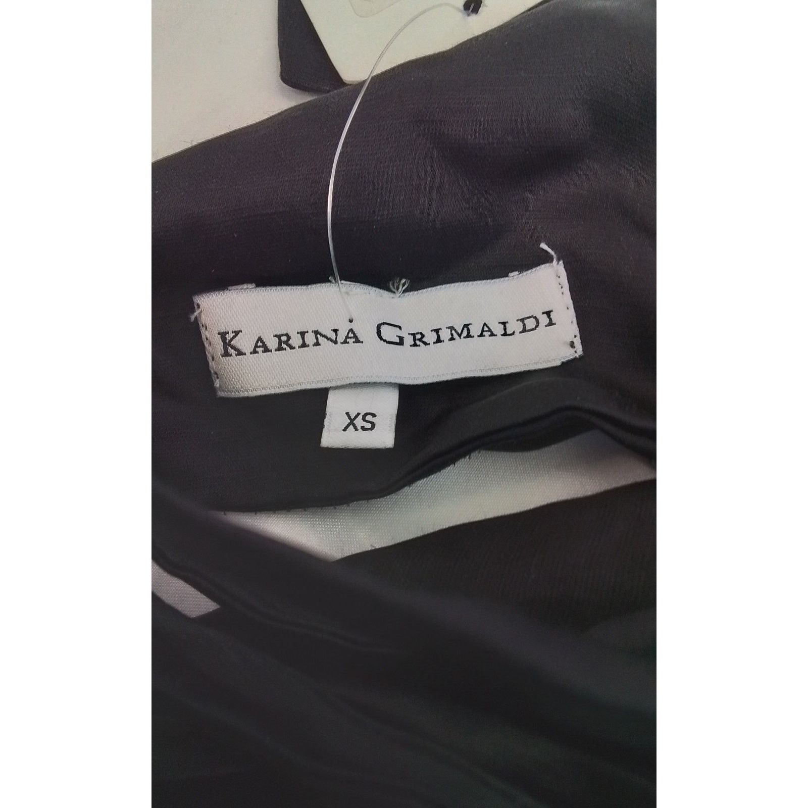 Karina Grimaldi Karina Grimaldi Maxi Dress Women's XS Black Lace Up NWT Size XS / US 0-2 / IT 36-38 - 11 Thumbnail