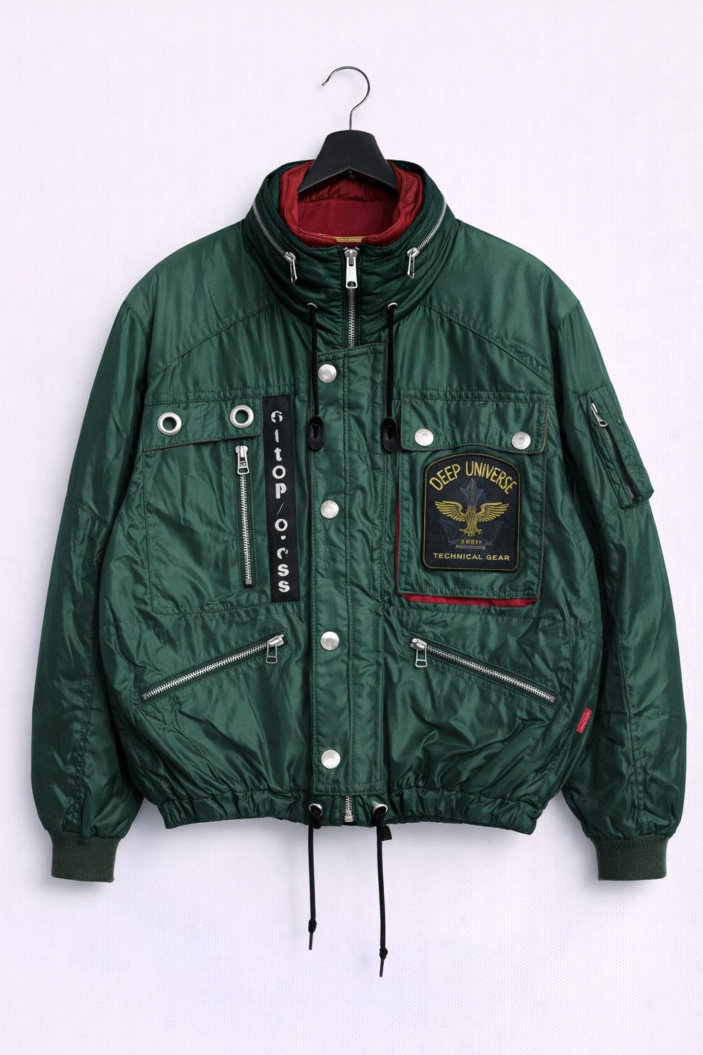 Vintage Vintage STEP/CROSS Quilted Puffer Jacket Green Japanese Size US M / EU 48-50 / 2 - 1 Thumbnail
