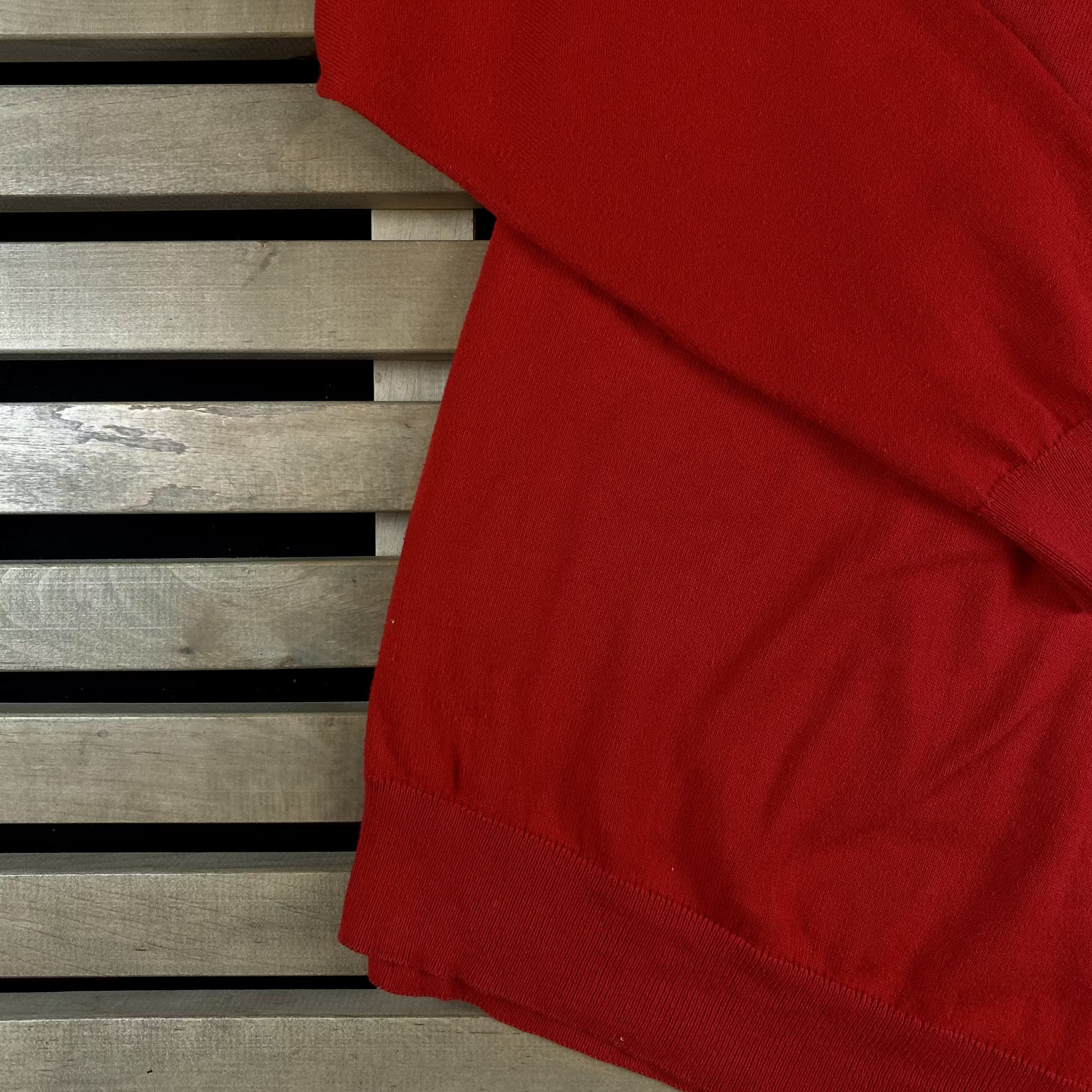 Lacoste × Vintage Mens Jumper Lacoste Vintage V Neck Size L Size US L / EU 52-54 / 3 - 3 Thumbnail