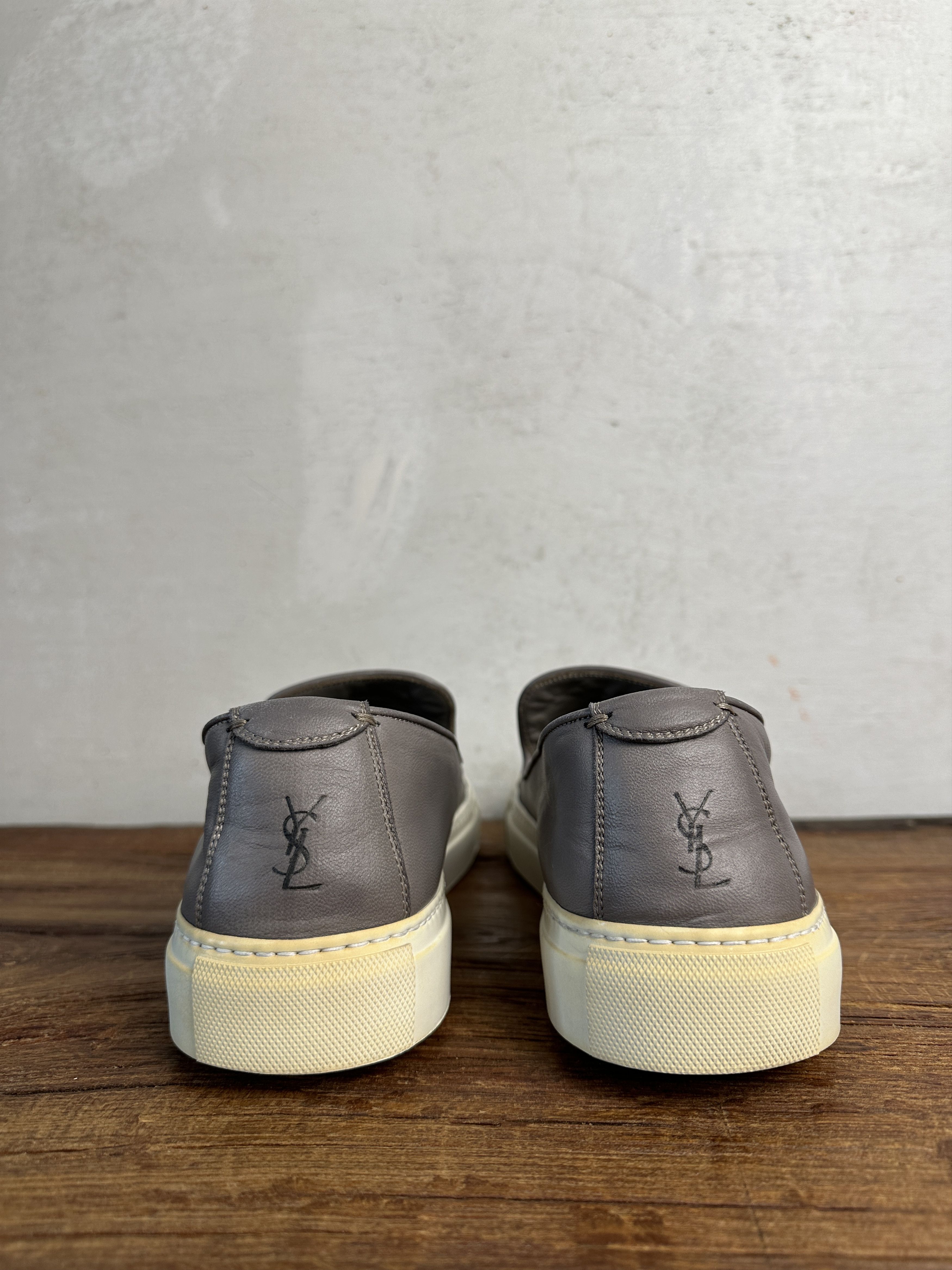 Saint Laurent Paris Yves Saint Laurent Leather Slip Ons Size US 10.5 / EU 43-44 - 4 Thumbnail