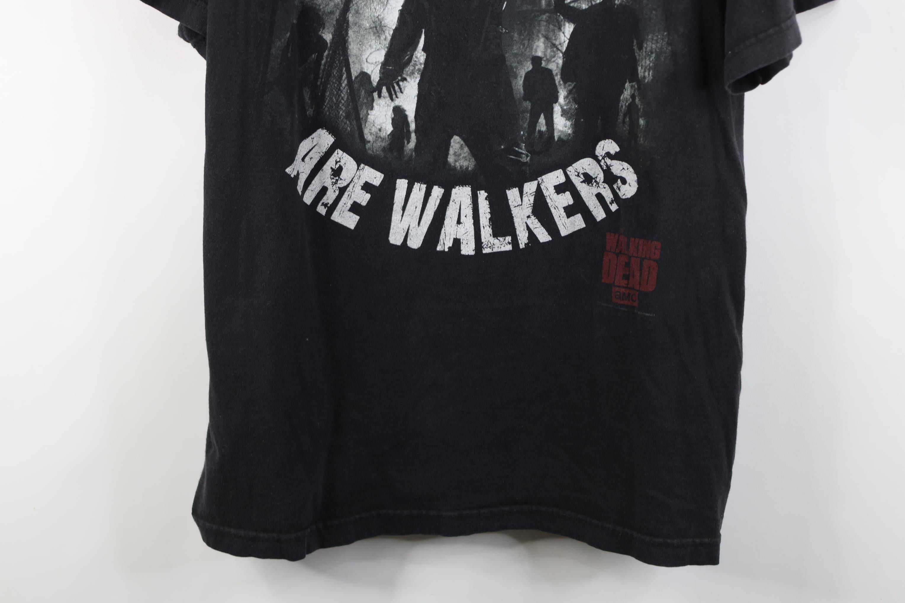 Vintage Vintage Y2K The Walking Dead Walkers Zombie T-Shirt Black Size US XXL / EU 58 / 5 - 3 Thumbnail
