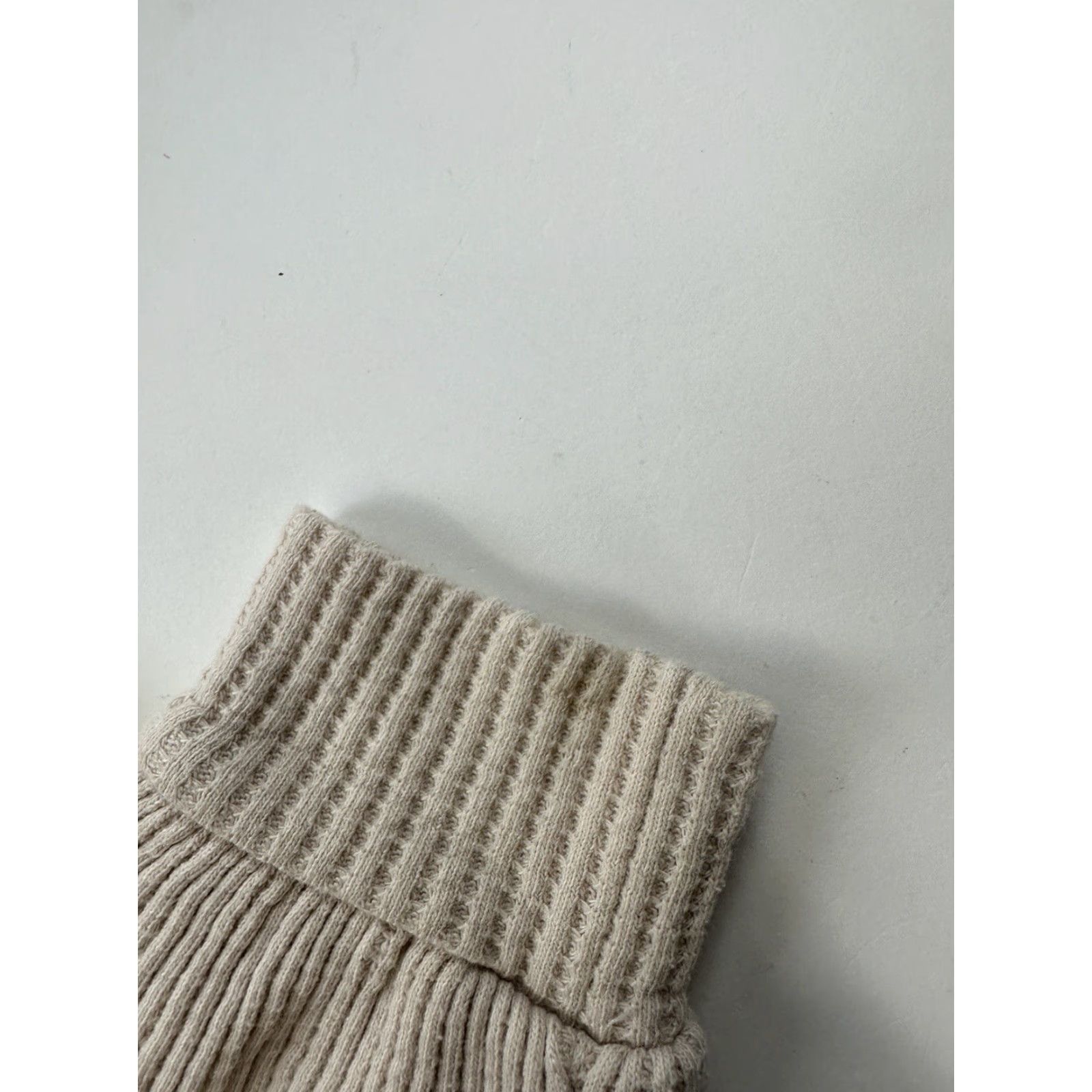 Banana Republic Banana Republic Sweater Womens Medium Beige Turtleneck Waffle-Knit Long Sleeve Pullover Size M / US 6-8 / IT 42-44 - 8 Thumbnail