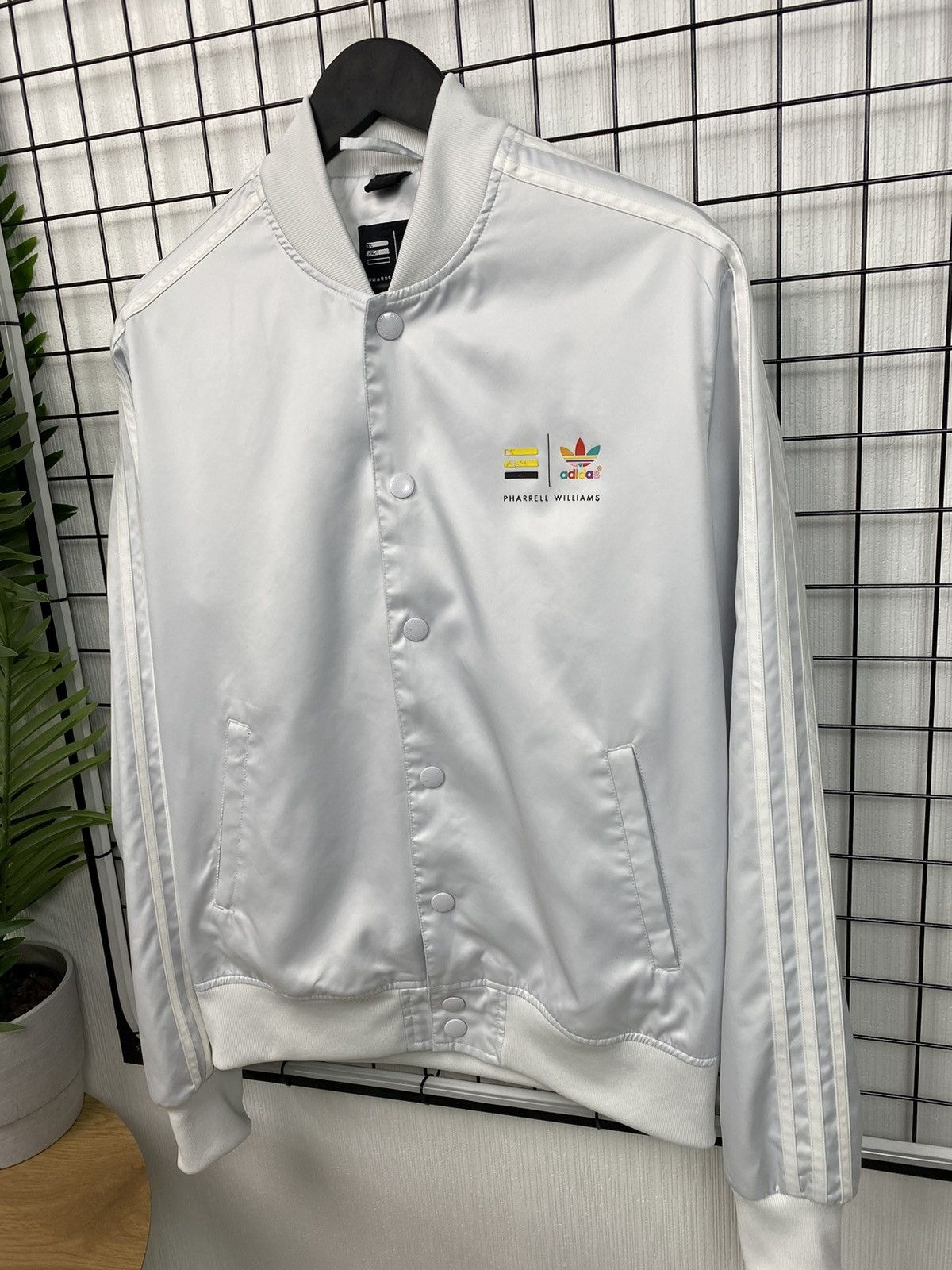 Adidas × Pharrell Adidas X Pharrell Williams Track Bomber Jacket Size US L / EU 52-54 / 3 - 3 Thumbnail