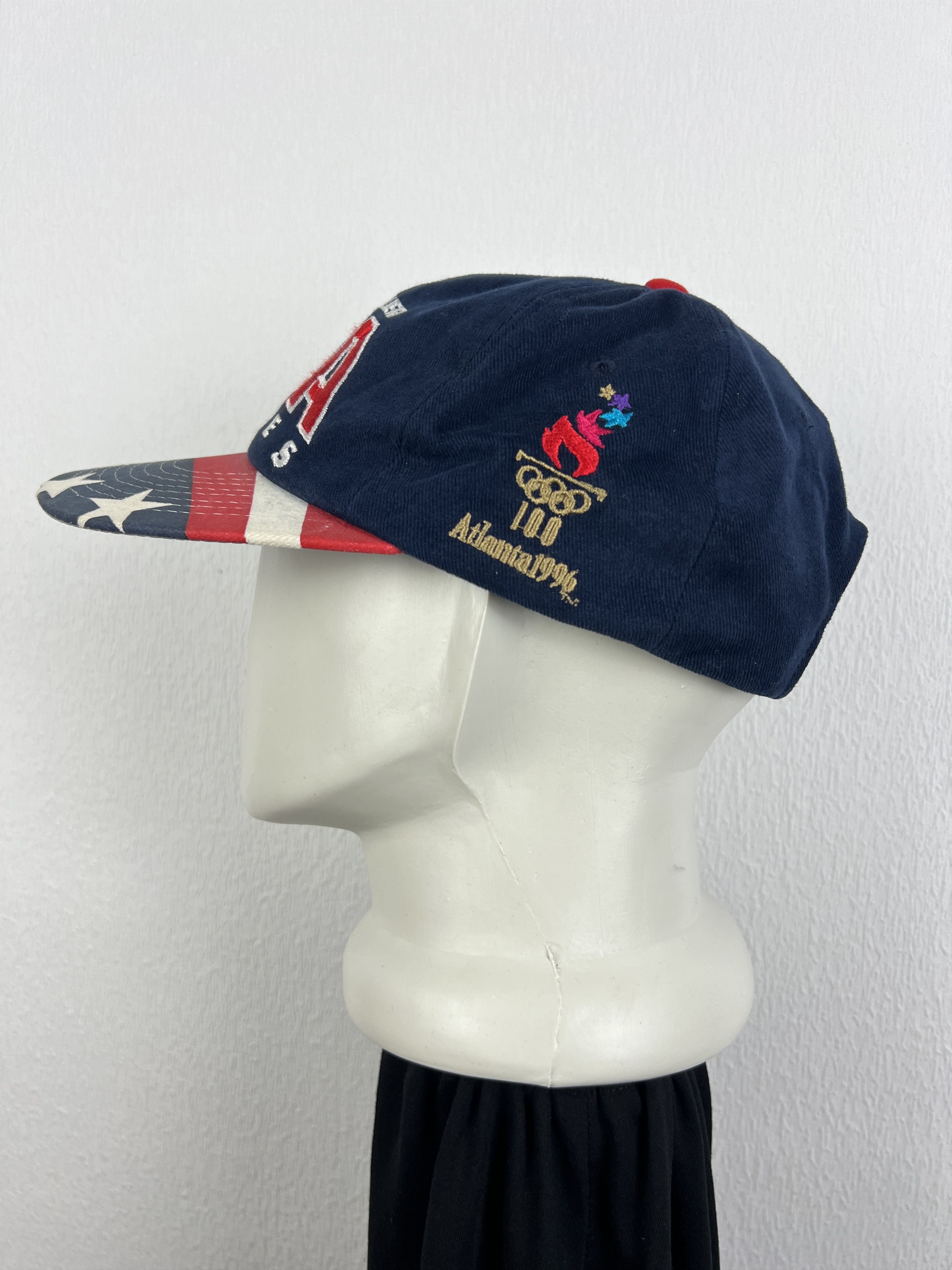 Starter Vintage 90s USA Olympics Atlanta Cap Trucker Snapback Hat Size ONE SIZE - 4 Thumbnail