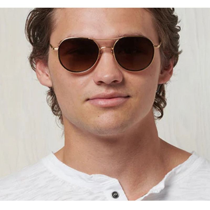 SALT. Optics Salt. Brushed Gold Black Polarized Desna Sunglasses Size ONE SIZE - 1 Thumbnail