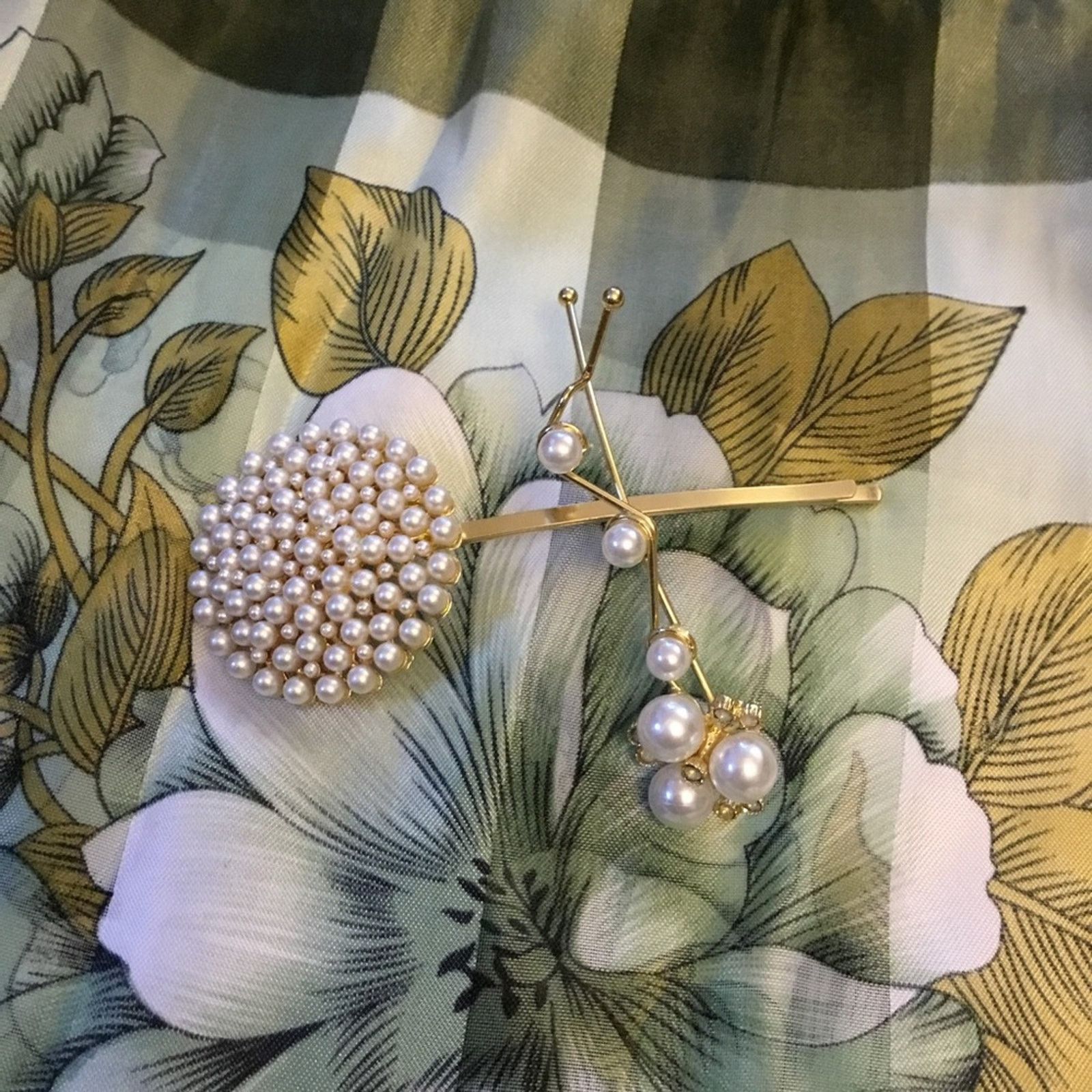 Other Gold Pearled Elegant Style Bobby Pins - Set of 2 Size ONE SIZE - 6 Thumbnail