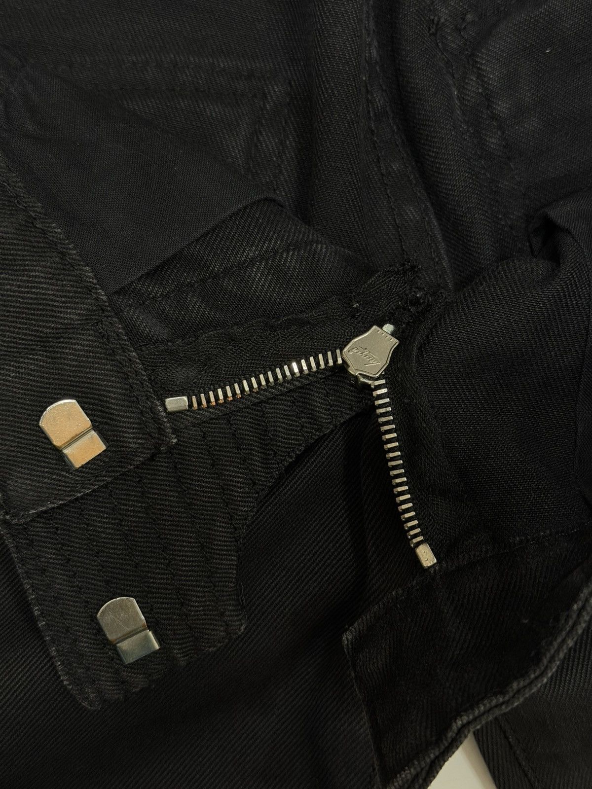 Balmain BALMAIN Decarnin FW 2009 Waxed Biker Black Denim Jeans Zip Size US 28 / EU 44 - 19 Thumbnail