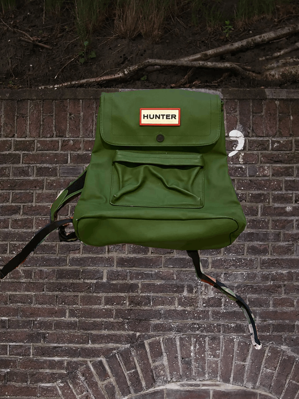 Hunter Bags HUNTER logo green Vintage backpack Streetwear Y2K Size ONE SIZE - 1 Thumbnail