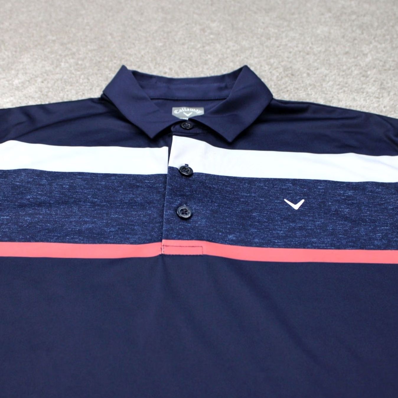 Callaway Callaway Opti-Dri Polo Shirt Mens Medium Blue 100% Polyester Golf Short Sleeve Polo Shirt Size US M / EU 48-50 / 2 - 4 Thumbnail