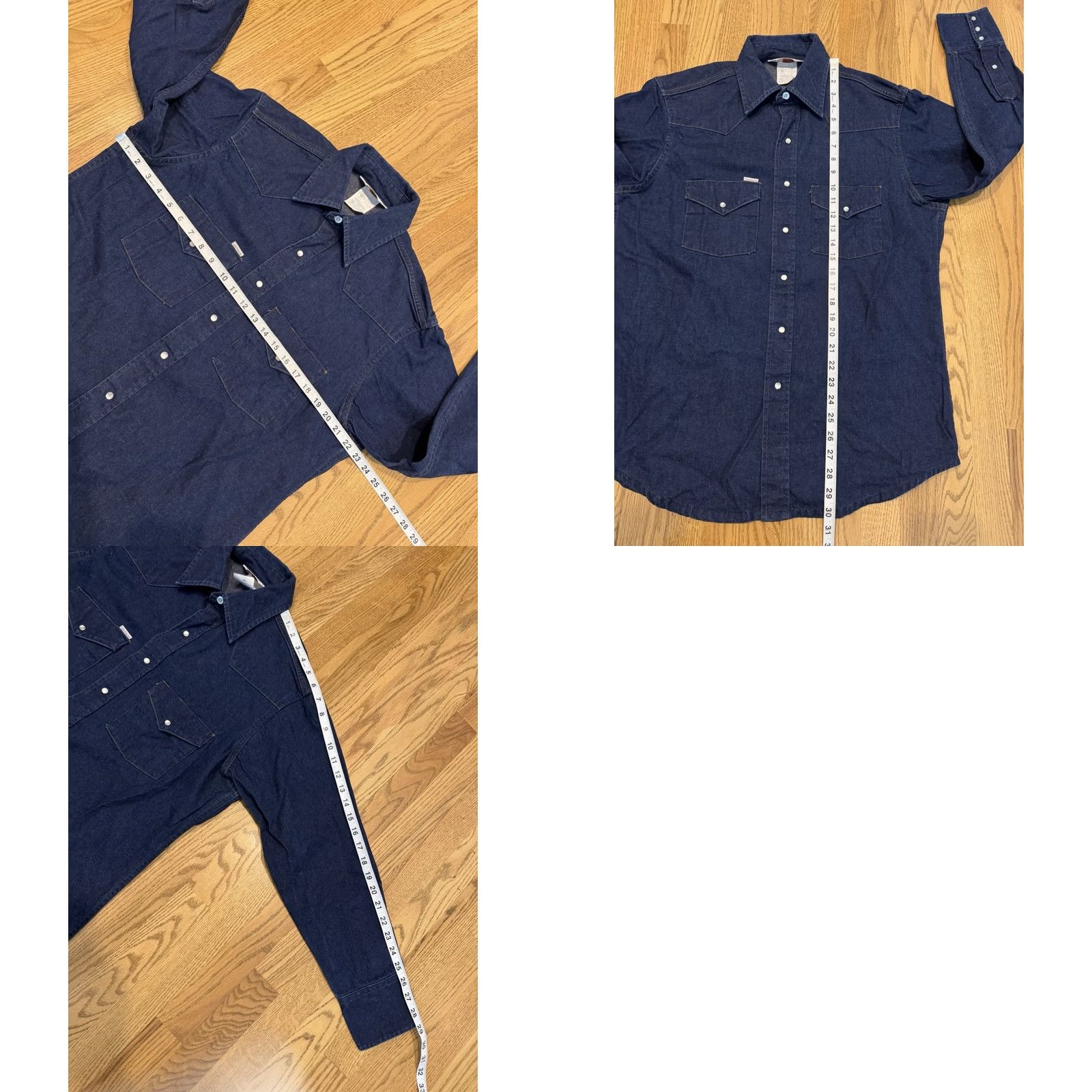 Carhartt VINTAGE Carhartt Heavy Denim Pearl Snap Shirt Size US L / EU 52-54 / 3 - 8 Thumbnail