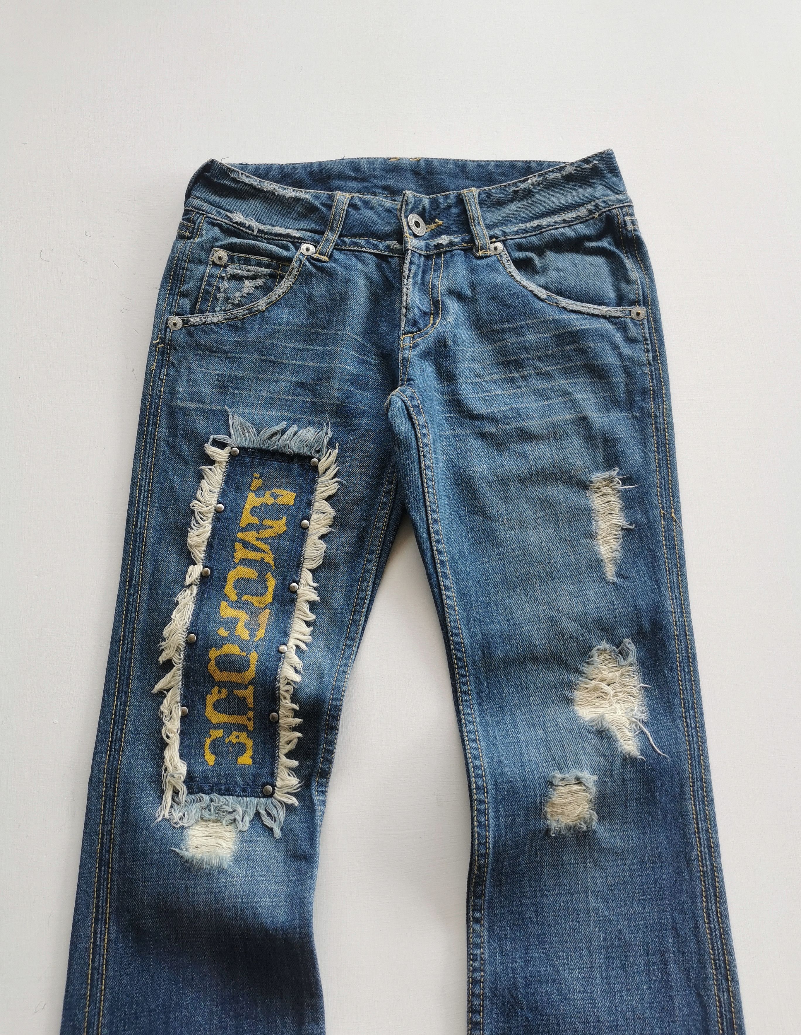 Tornado Mart flared patches jeans Size 27" / US 4 / IT 40 - 9 Thumbnail