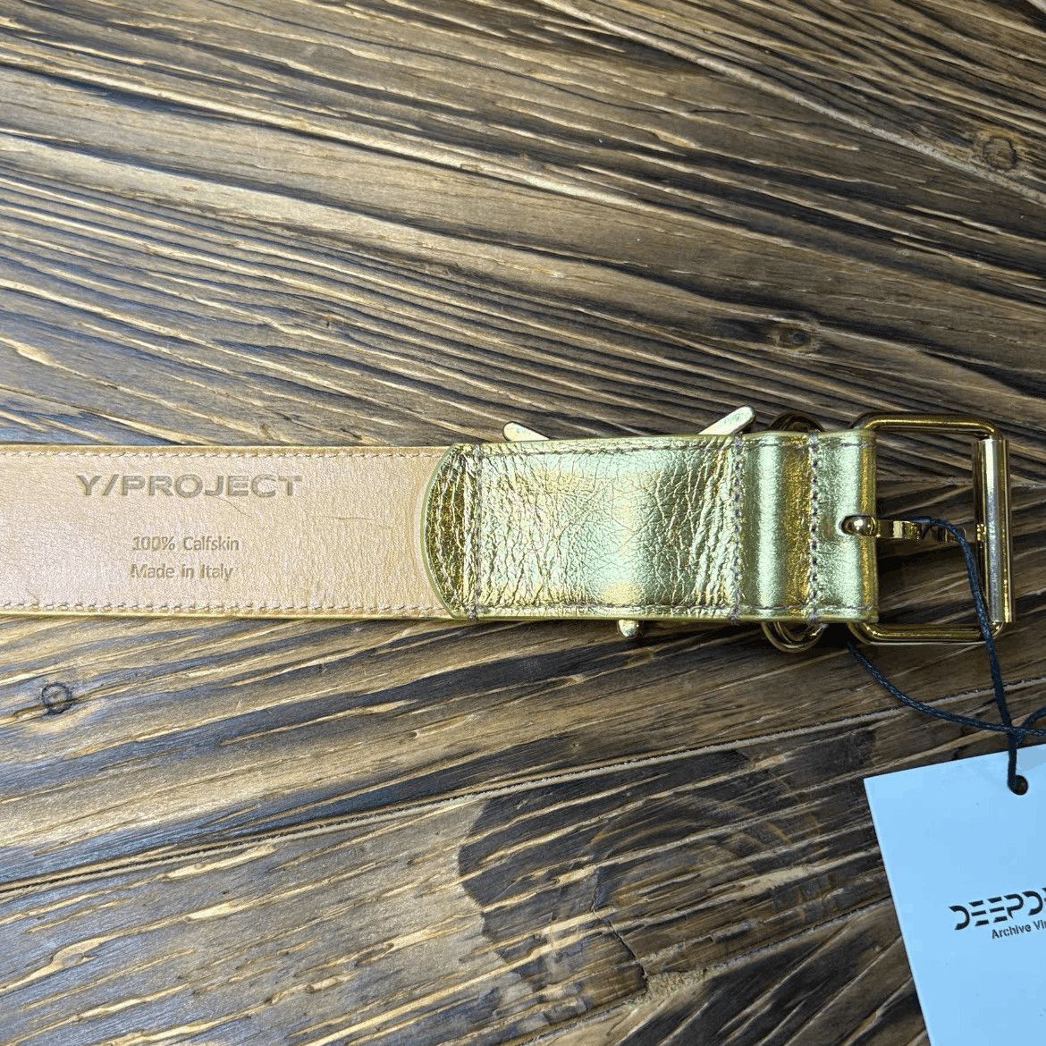 Y/Project Y/Project 10SS Golden Logo Belt-2508 Size ONE SIZE - 5 Thumbnail