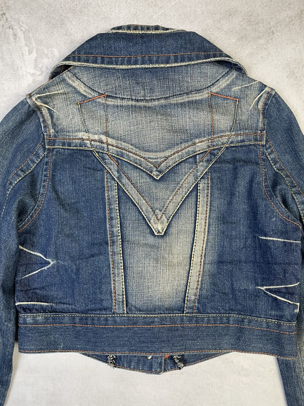 Hysteric Glamour Y2k Red Pepper Cropped Denim Jacket Size S / US 4 / IT 40 - 7 Thumbnail